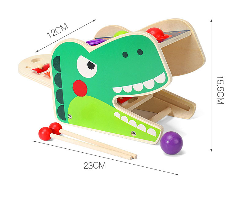 przebijak wbijak sorter cymbałki t-rex dinozaur jhtoy-564