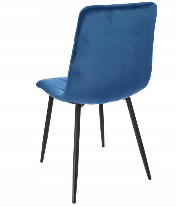 4 x krzesło tapicerowane pikowane welur nowoczesne