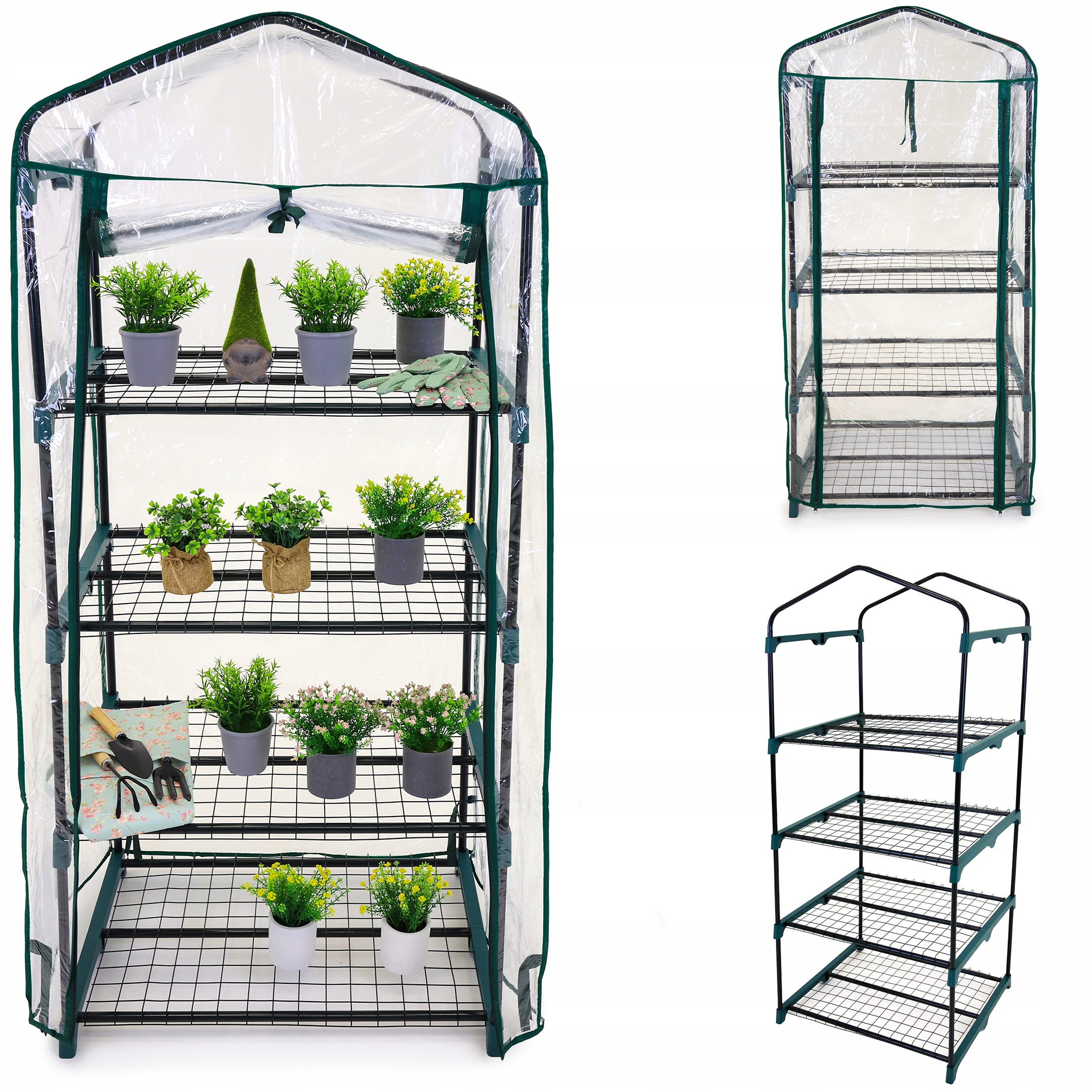 mini szklarnia balkonowa ogrodowa 160x70x50 do uprawy roślin tunel foliowy