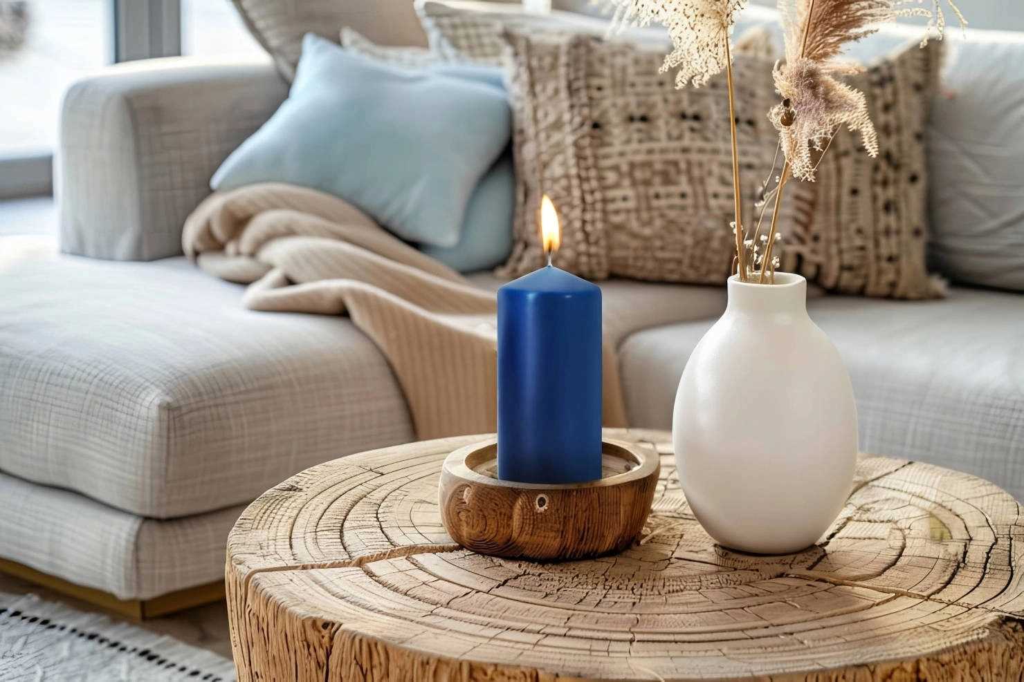 aura świeca walec biała 38h sw60/120-090