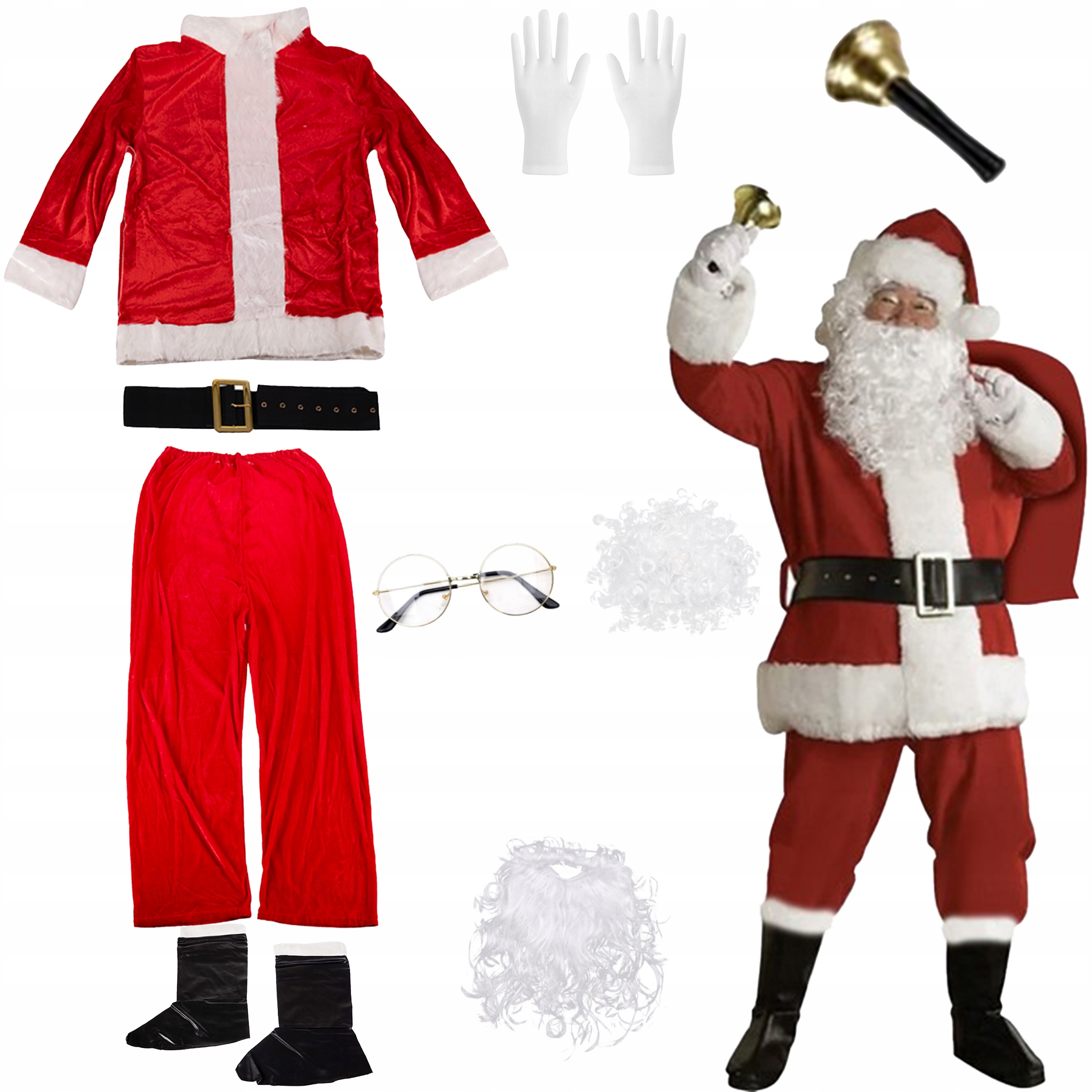 strój/ kostium św. mikołaja pako 22682