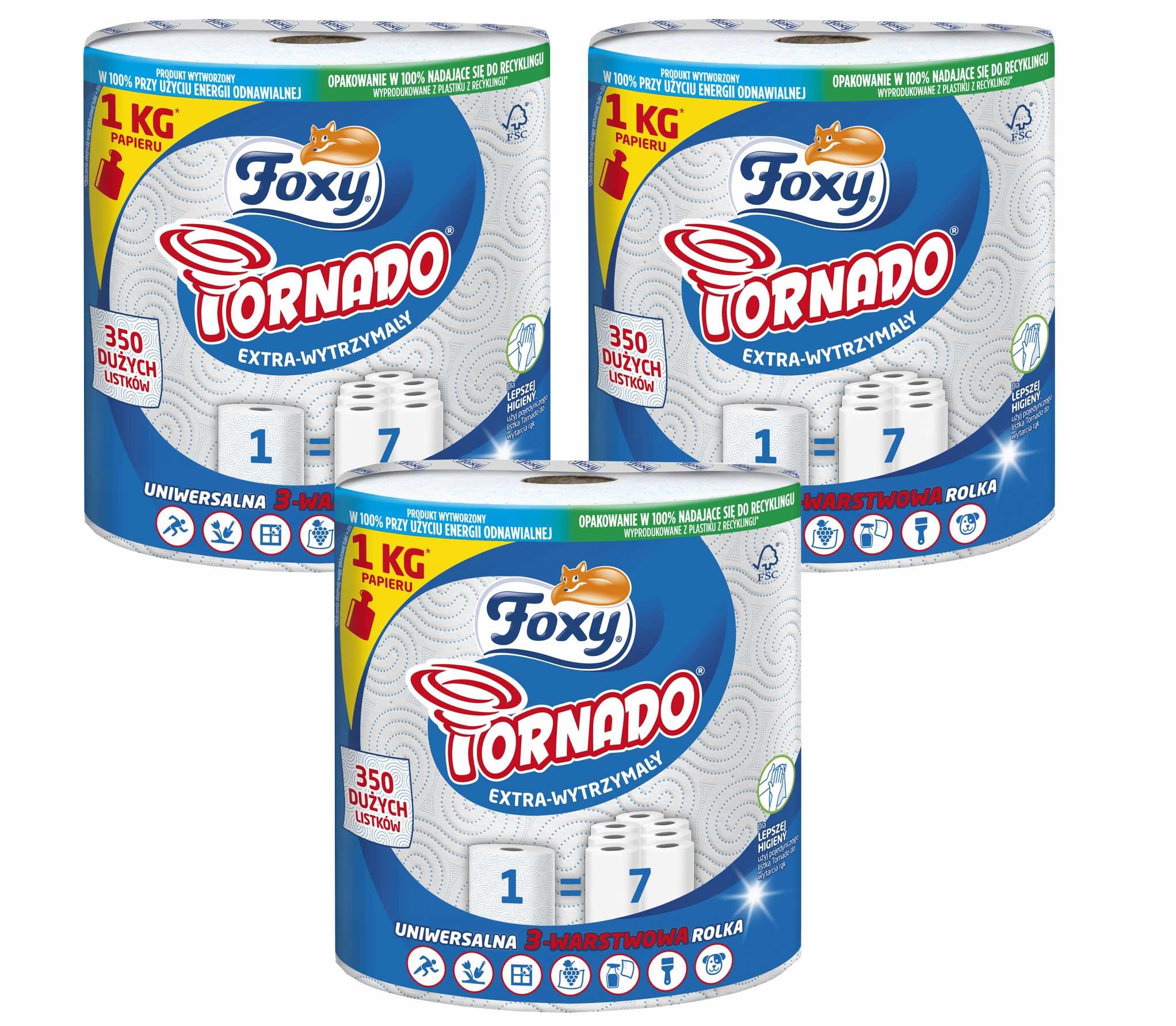 ręcznik papierowy foxy tornado - 3 szt.