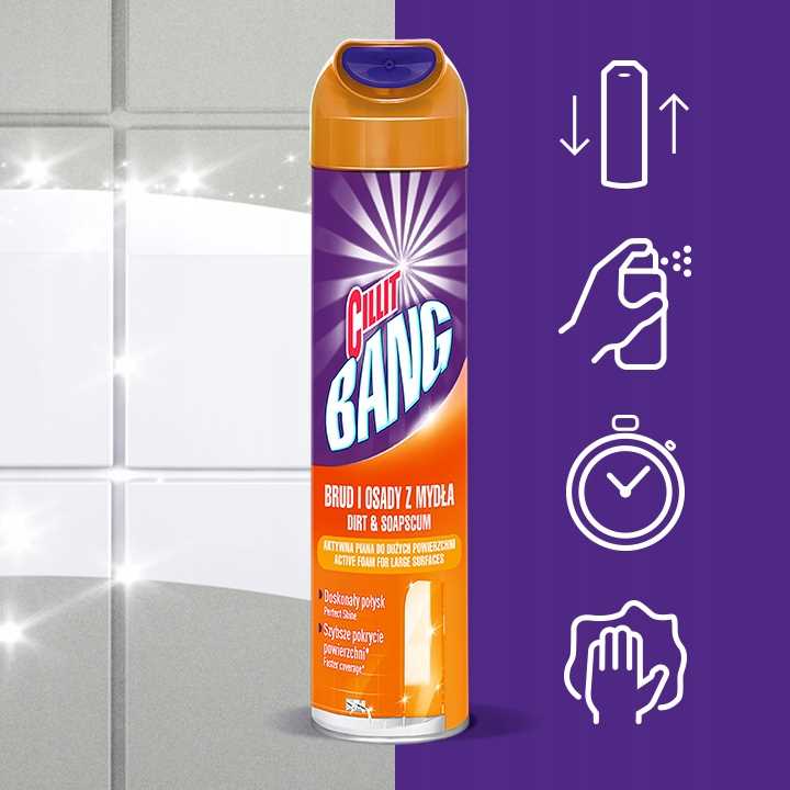 cillit bang aktywna piana osady z mydła i prysznice 600ml