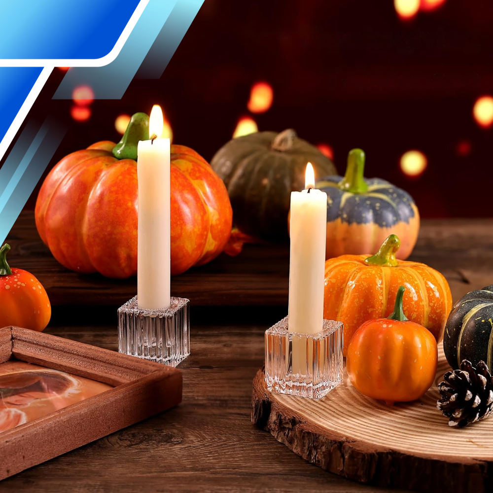 świece stołowe 48 szt. | klasyczne świece białe do świecznika