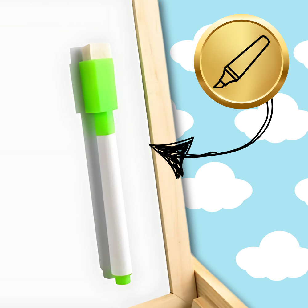 tablica magnetyczna suchościeralna kredowa farma dla dzieci pudełko j