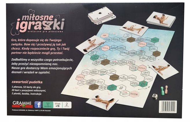 gra planszowa dla dorosłych - miłosne igraszki