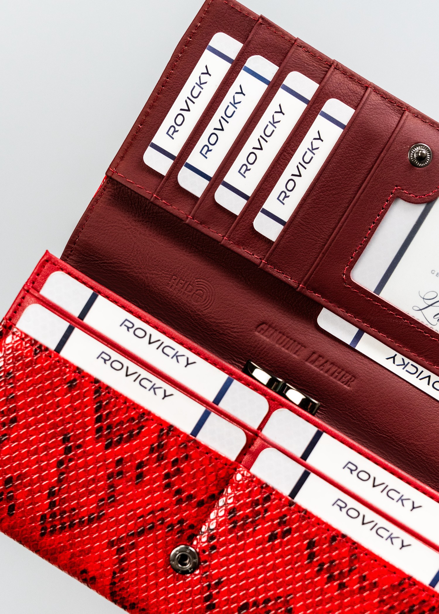 portfel damski skóra + pu px24-dnh-bl-2267 red