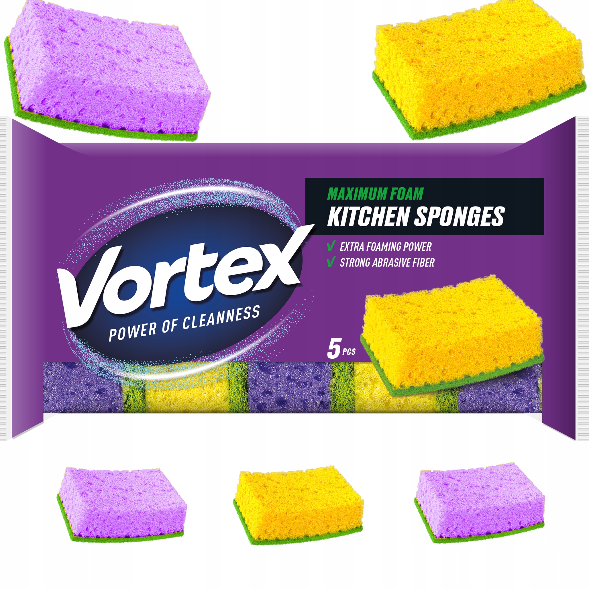 vortex gąbki kuchenne 5 szt.