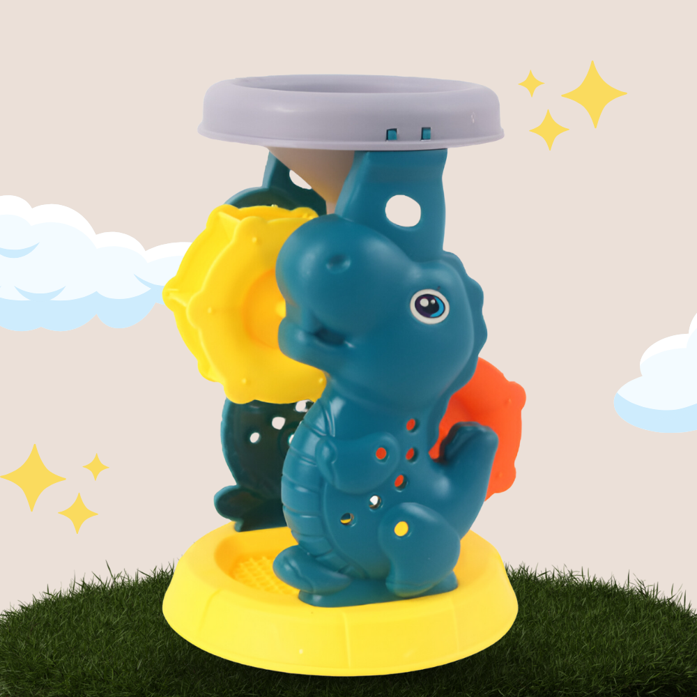 zestaw do piasku piaskownicy taczka foremki grabie łopatka 6 el.