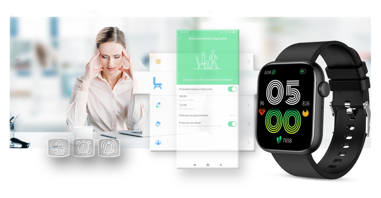 smartwatch damski gravity gt3-3