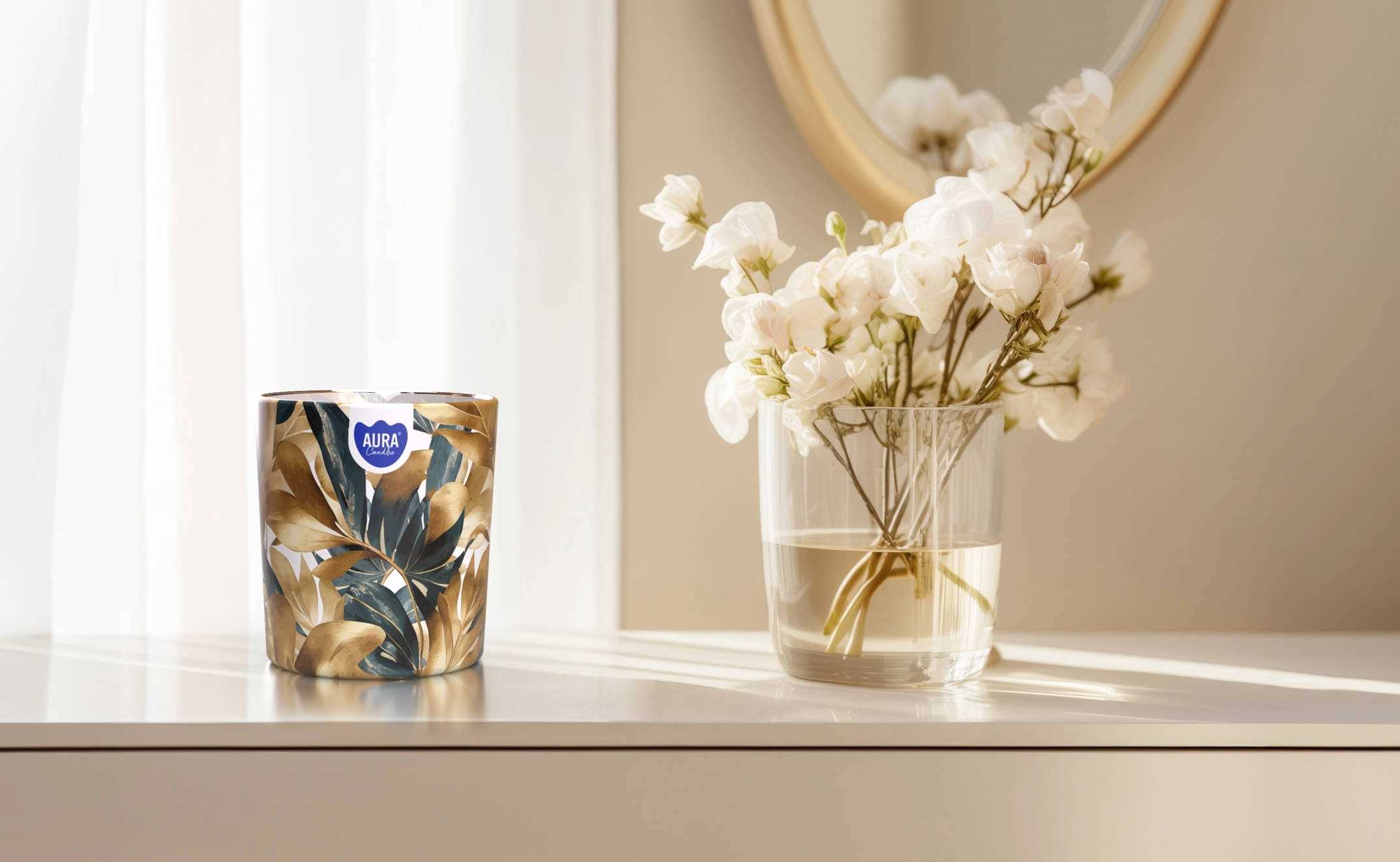 aura świeca zapachowa baśniowa kraina 22h sn72s-56