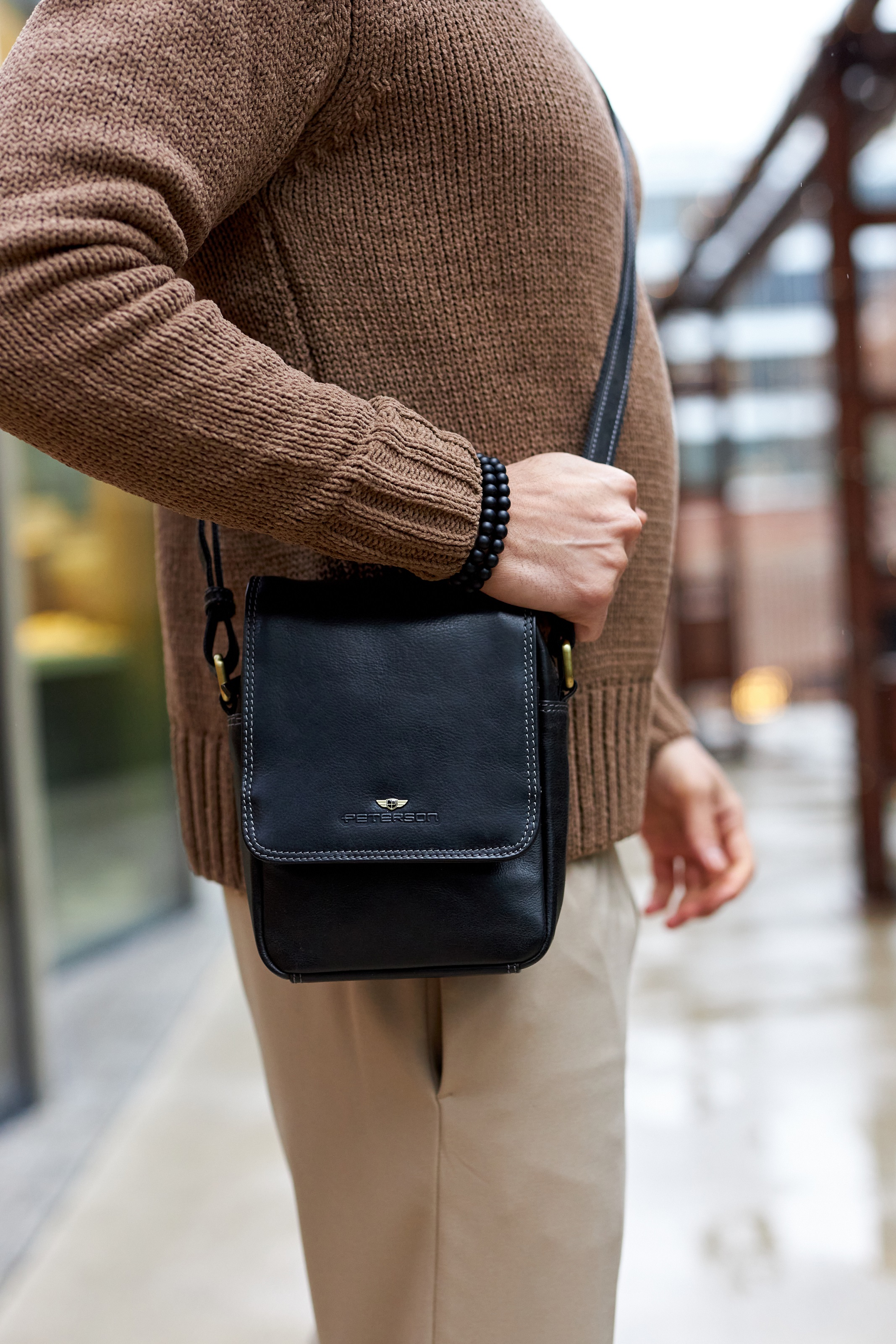 torba skórzana ptn tb-708-com black