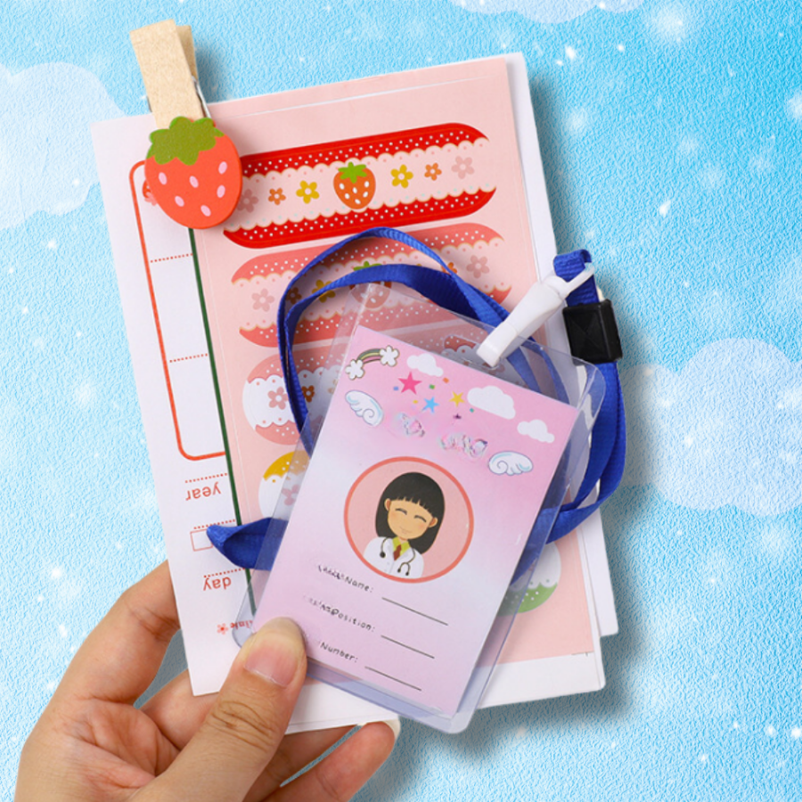 doktor drewniany zestaw lekarski lekarz stetoskop walizka dla dzieci