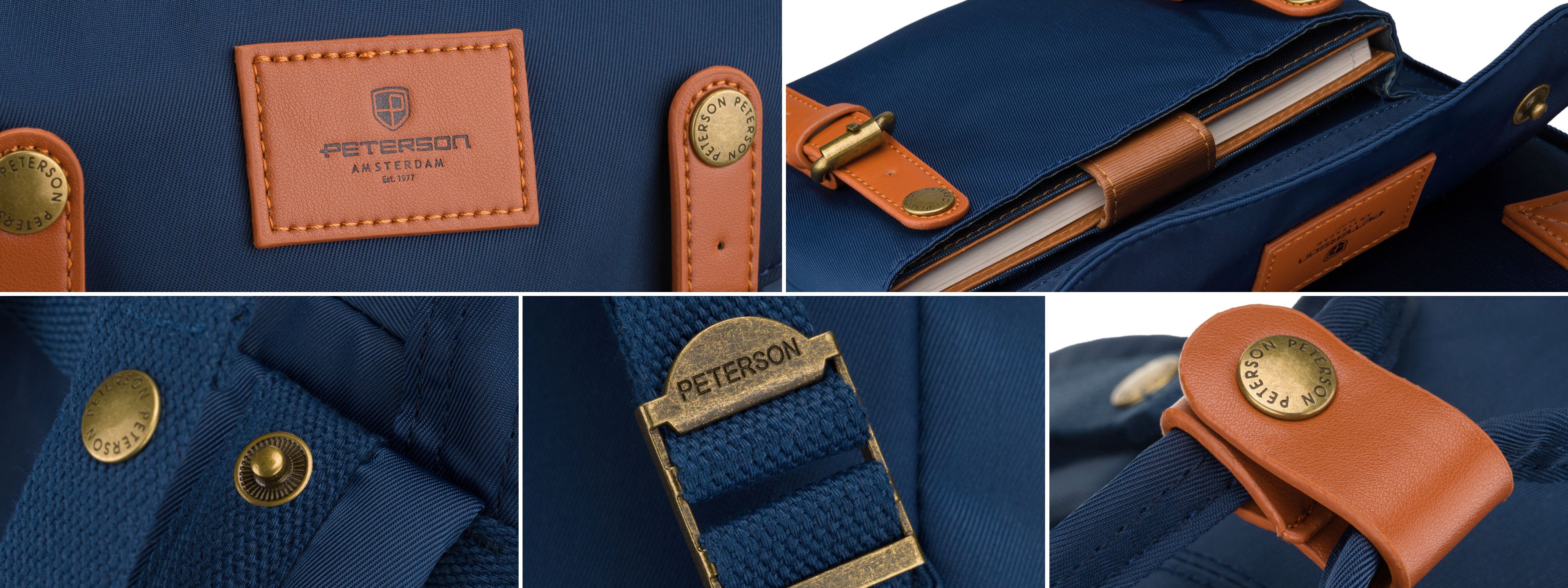 plecak ptn gamma-0374 navy-brown