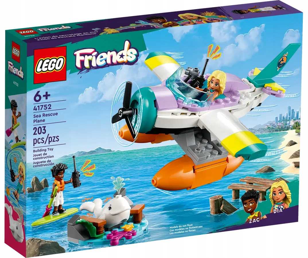 41752 - lego friends - hydroplan ratowniczy