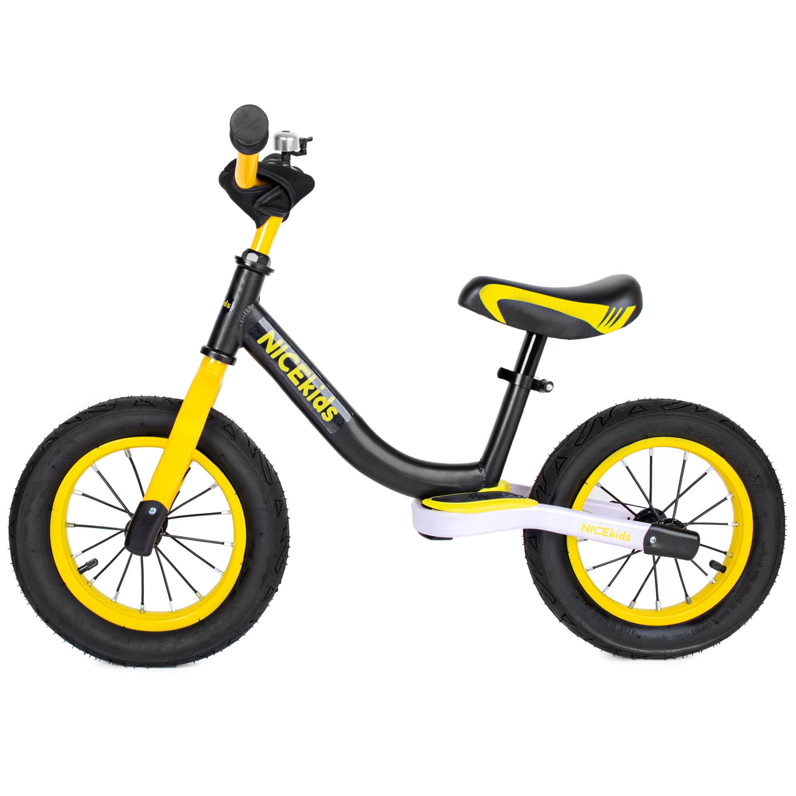 rowerek biegowy yellow black bw-1199