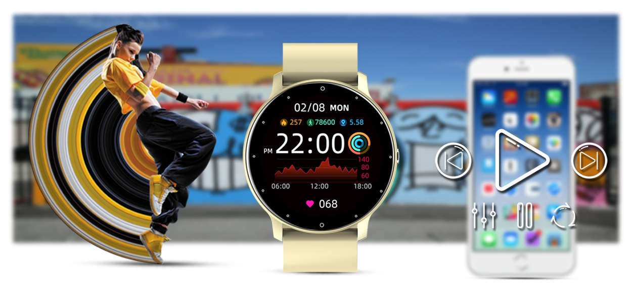 smartwatch damski gravity gt1-6