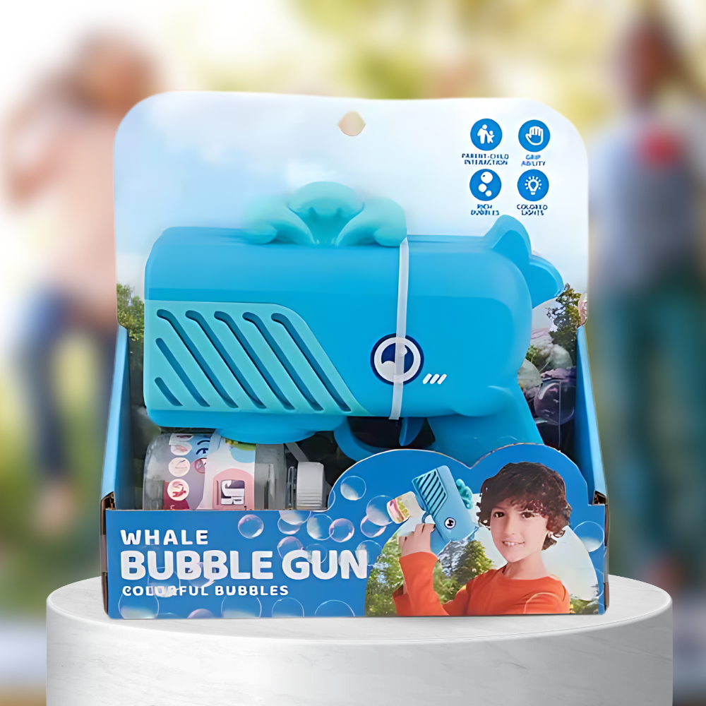 pistolet na bańki mydlane aparat do tworzenia baniek mydlanych + płyn