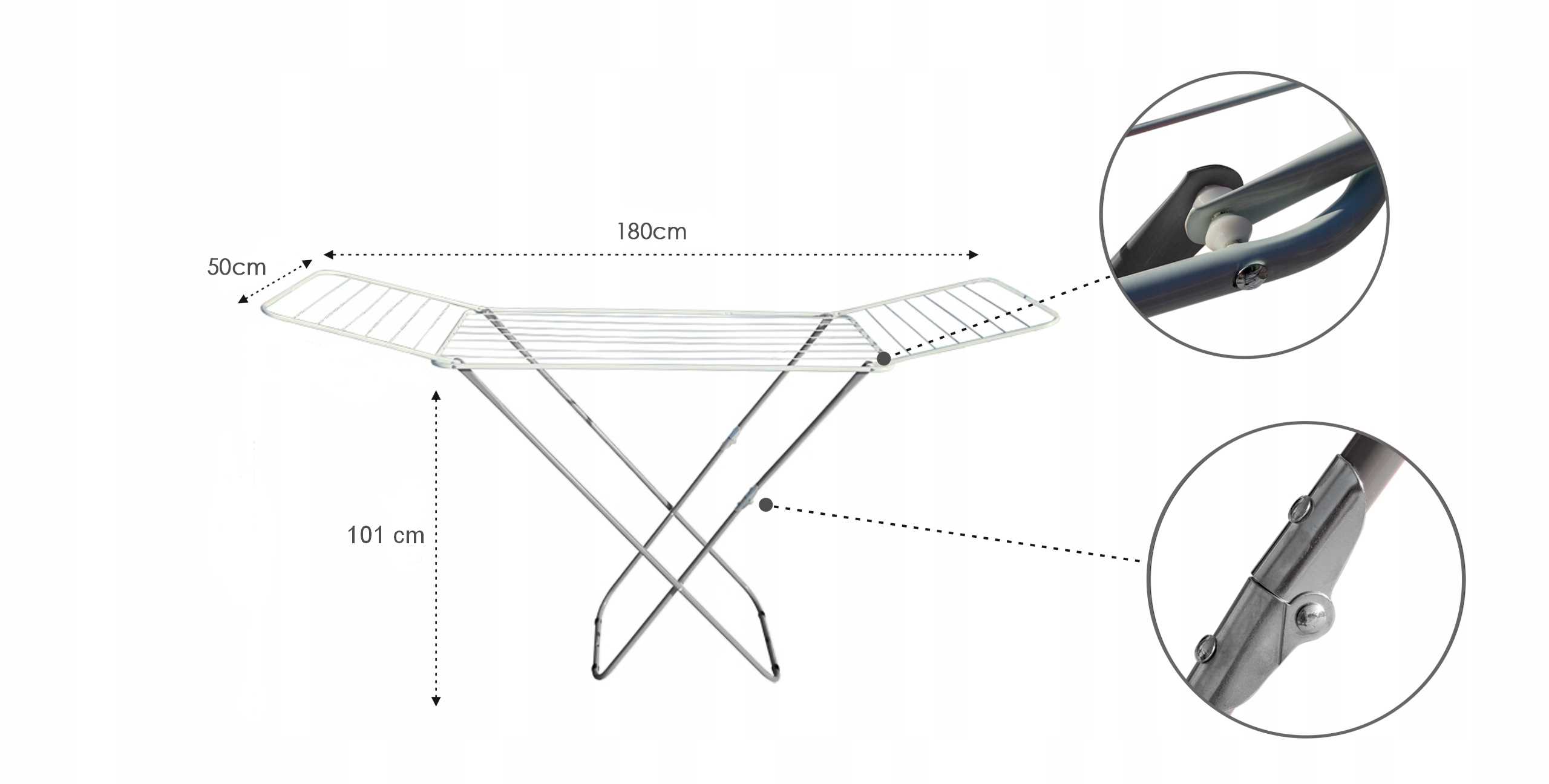 suszarka balkonowa tina silver