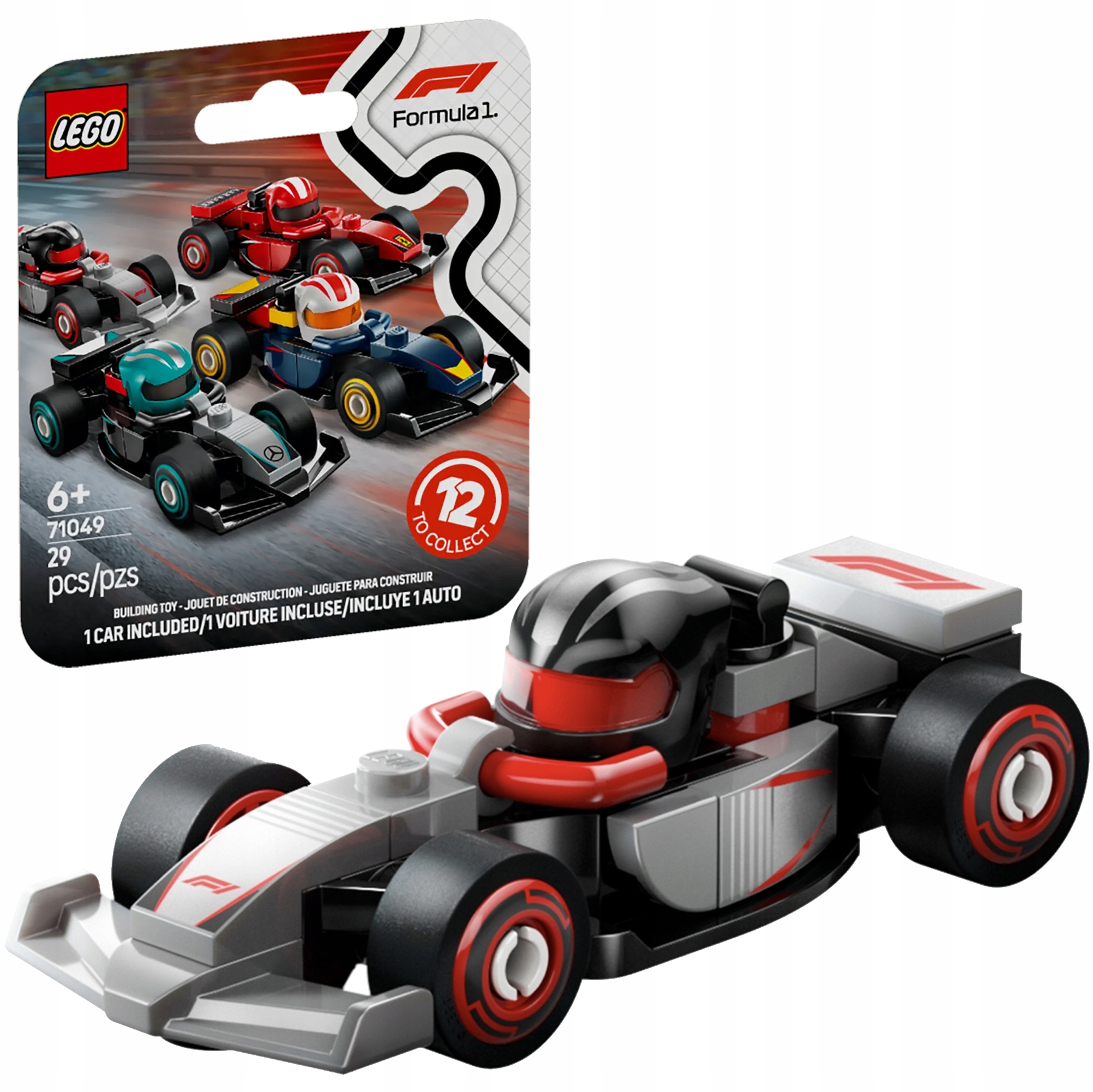 71049 - lego minifigures - bolid formuła f1 bolid f1