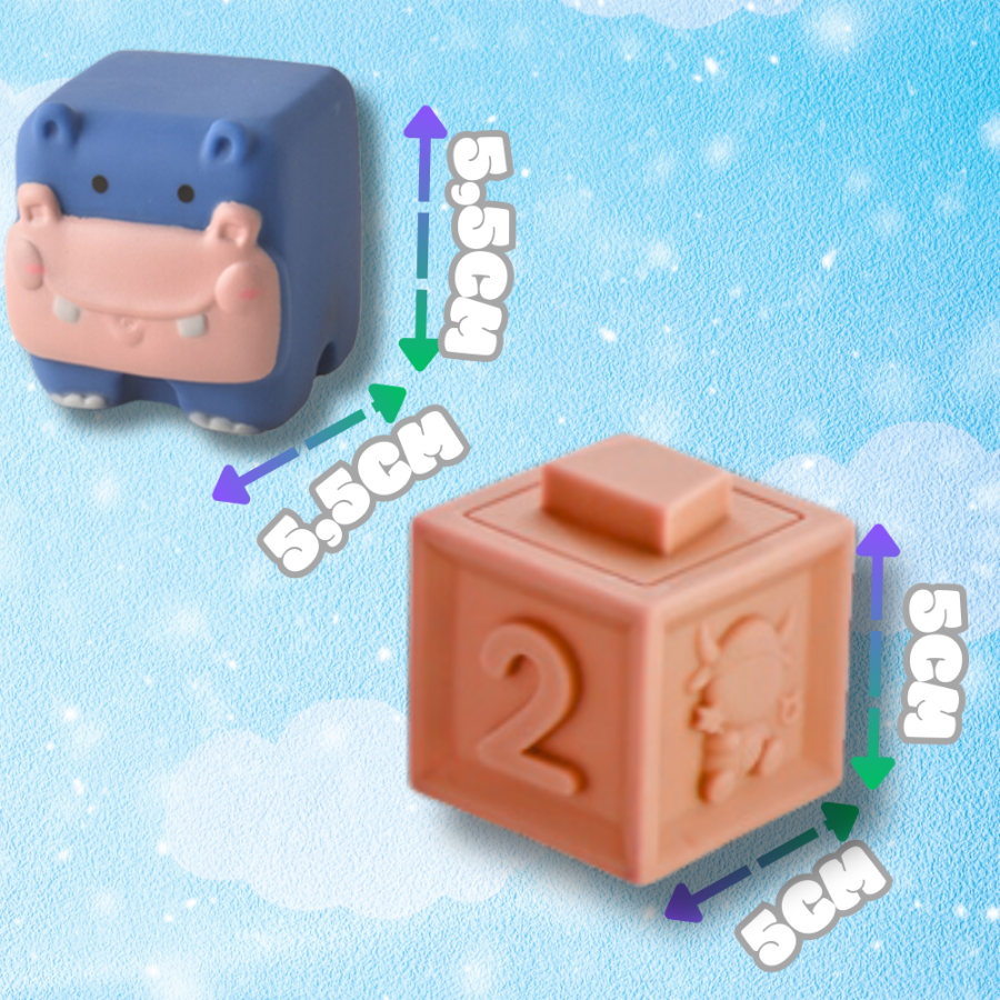 miękkie kreatywne klocki sensoryczne dla niemowląt dzieci funkcja gryzaka