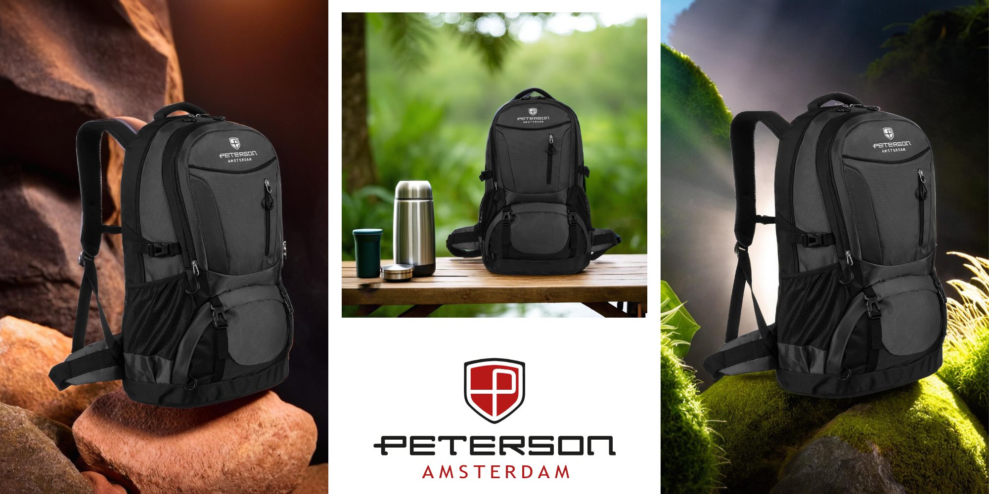 plecak ptn pwy-01-6232 black+gray