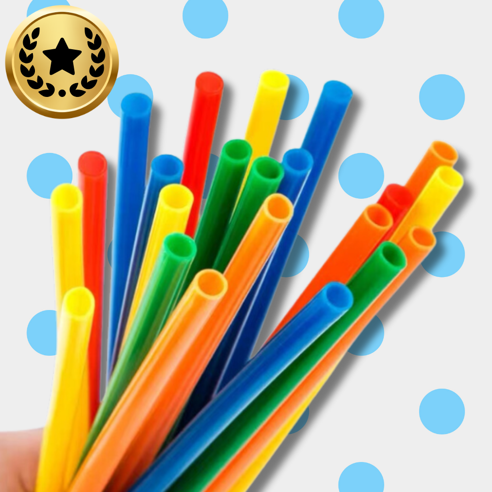 zestaw klocków konstrukcyjnych 800 elementów kreatywne słomki dla dzieci