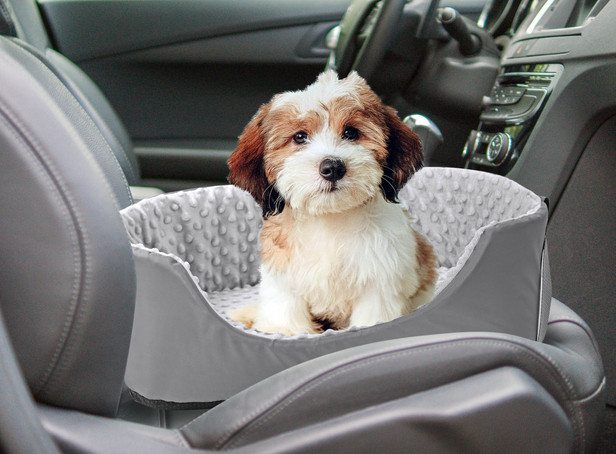 transporter samochodowy 50x40 cm minky szary