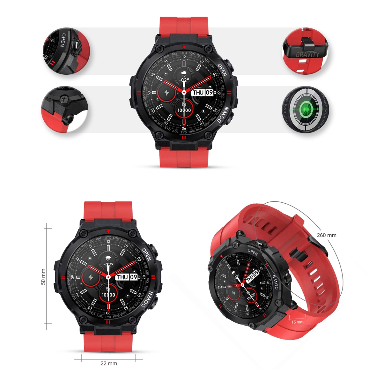 smartwatch gravity gt7-5