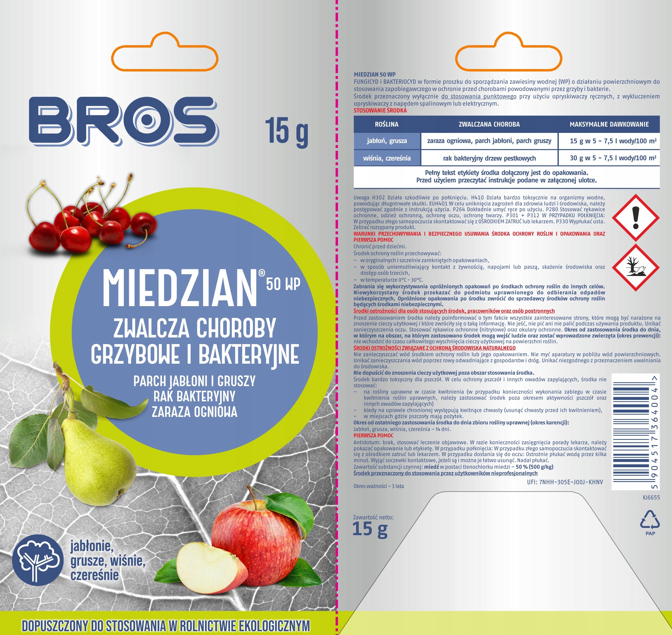 bros - miedzian 50wp 15g