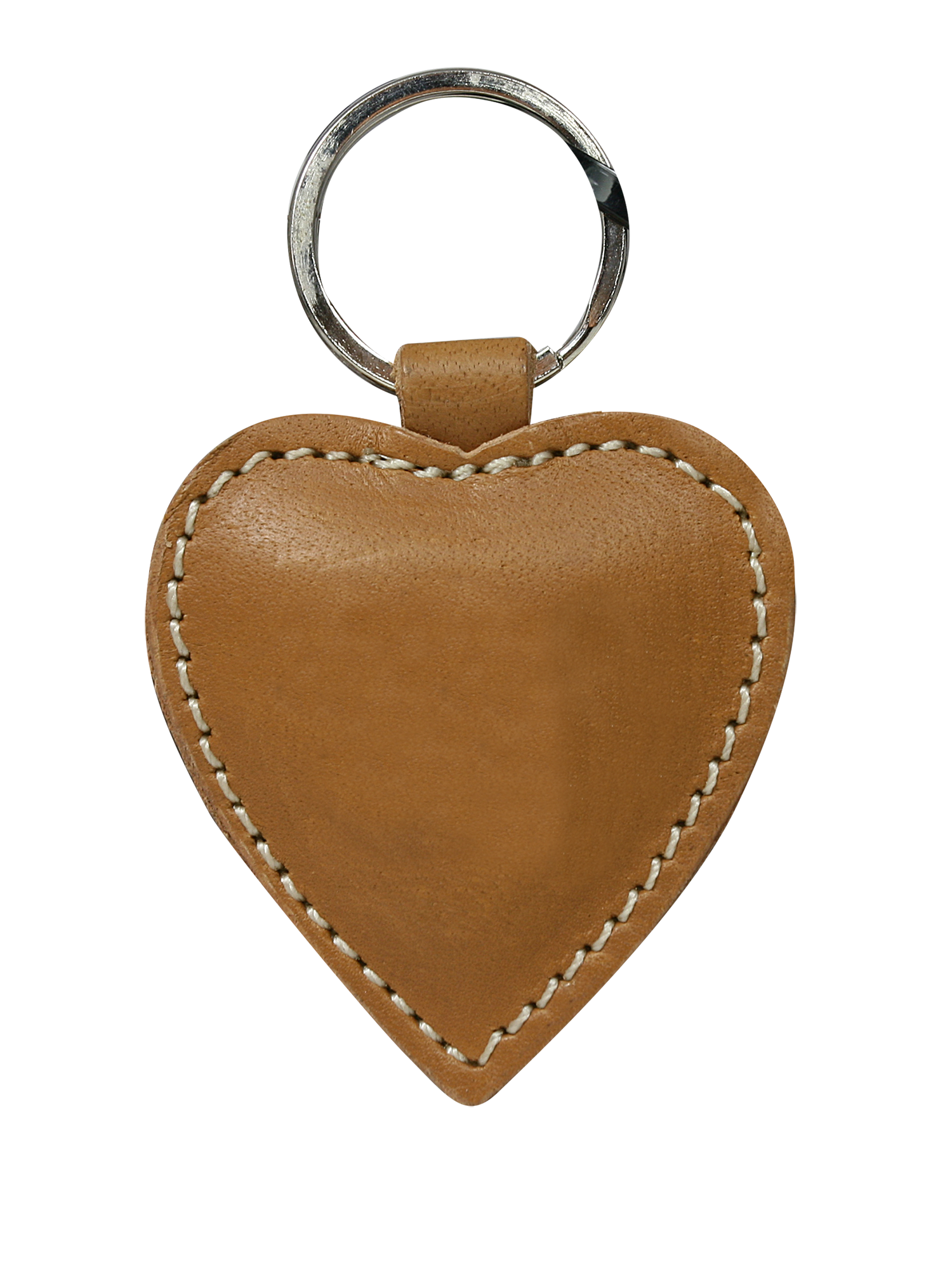 skórzany brelok - serce hg010 tan