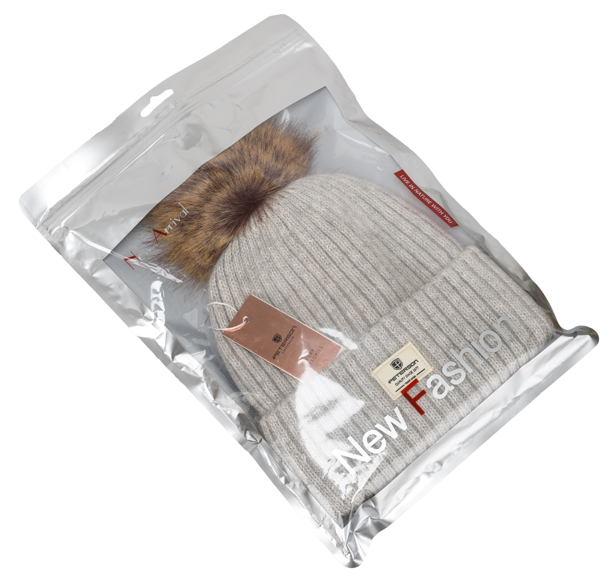 czapka ptn hat-08-7750 grey