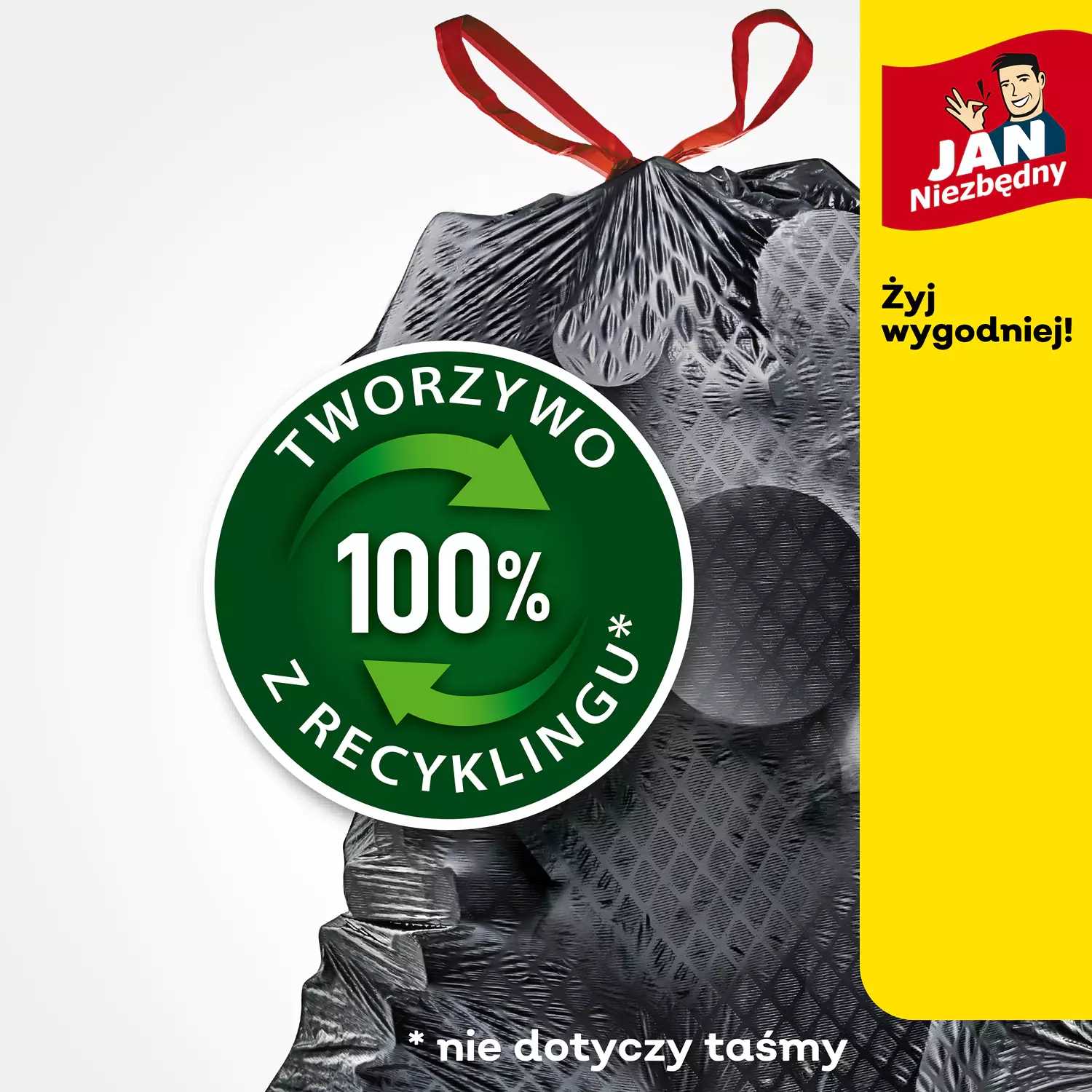 jan niezbędny worki ld magnum flex taśma 60l 10szt. - 1 op.