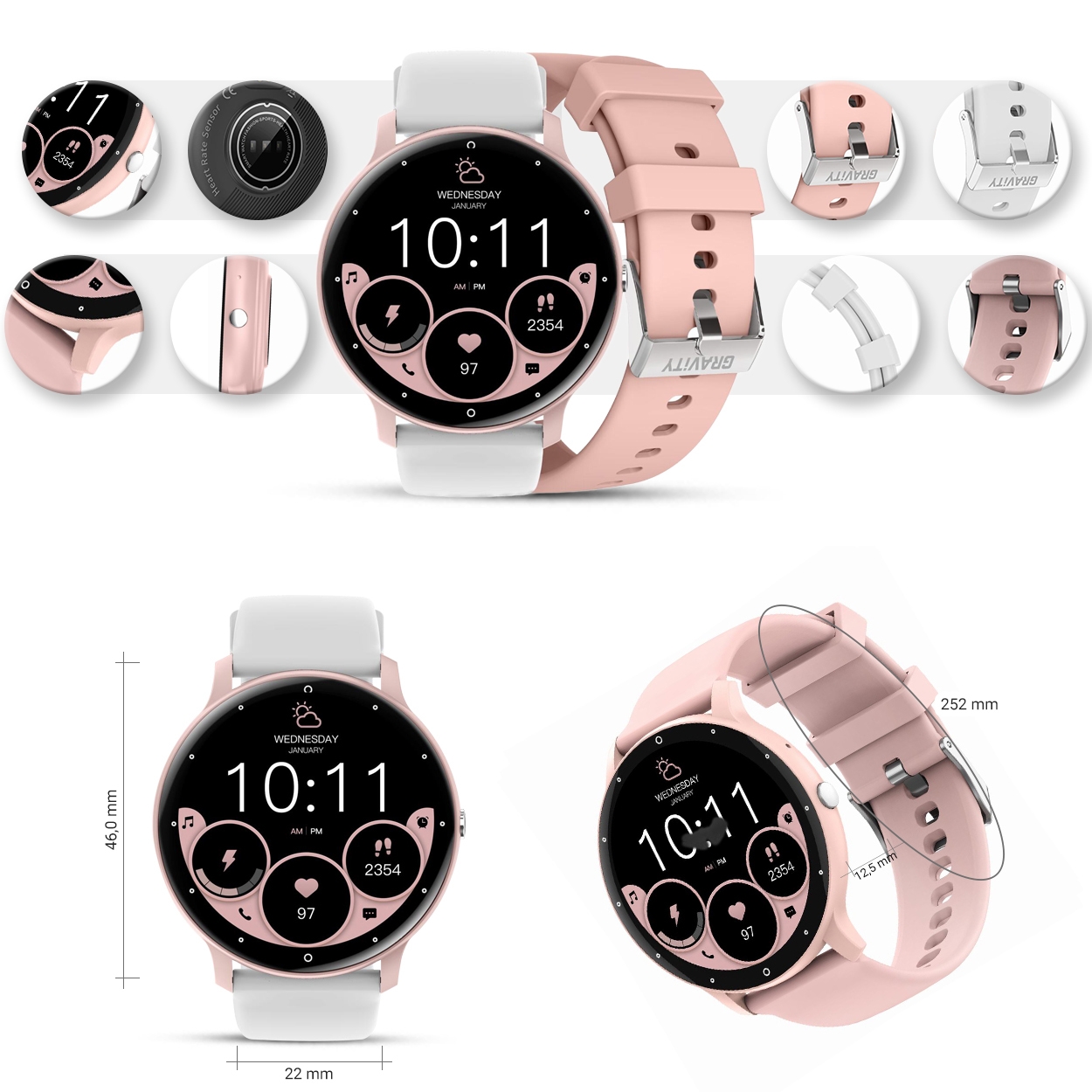 smartwatch gravity gt1-6 pro