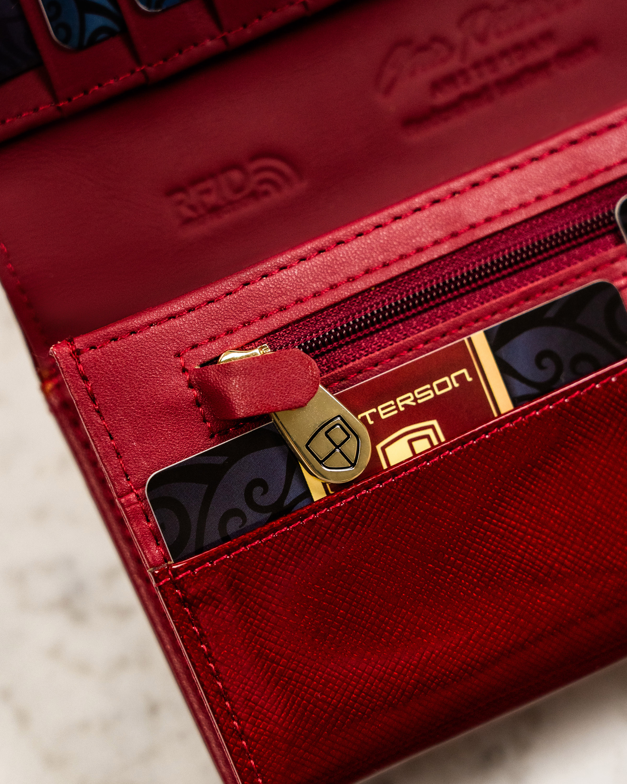 portfel damski skórzany ptn ph27-1-saf-1963 red