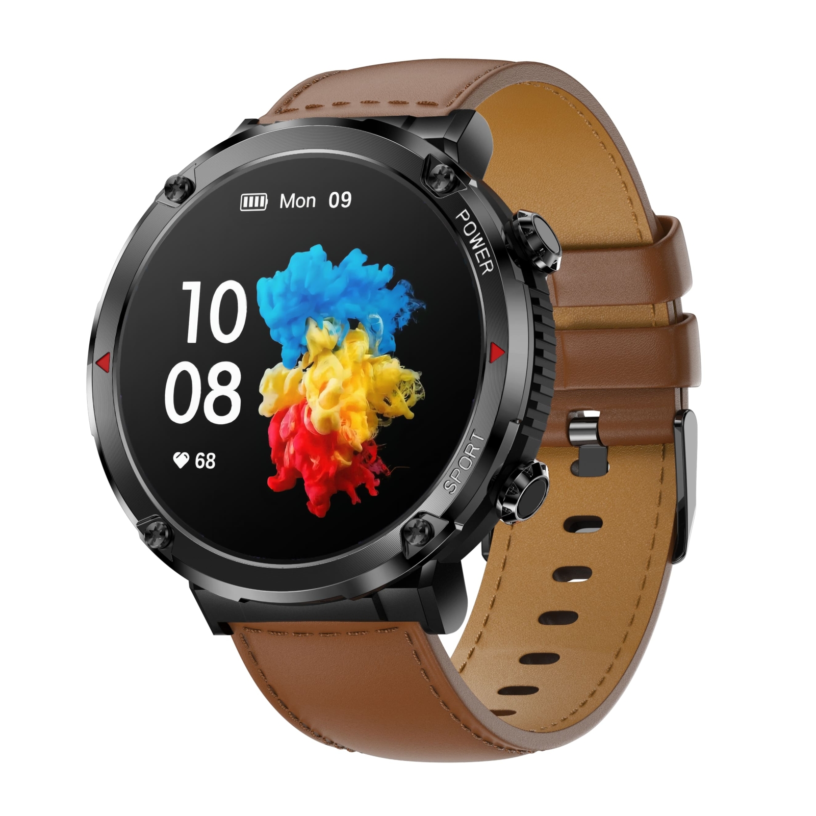 smartwatch gravity gt21-4 + czarny pasek silikonowy