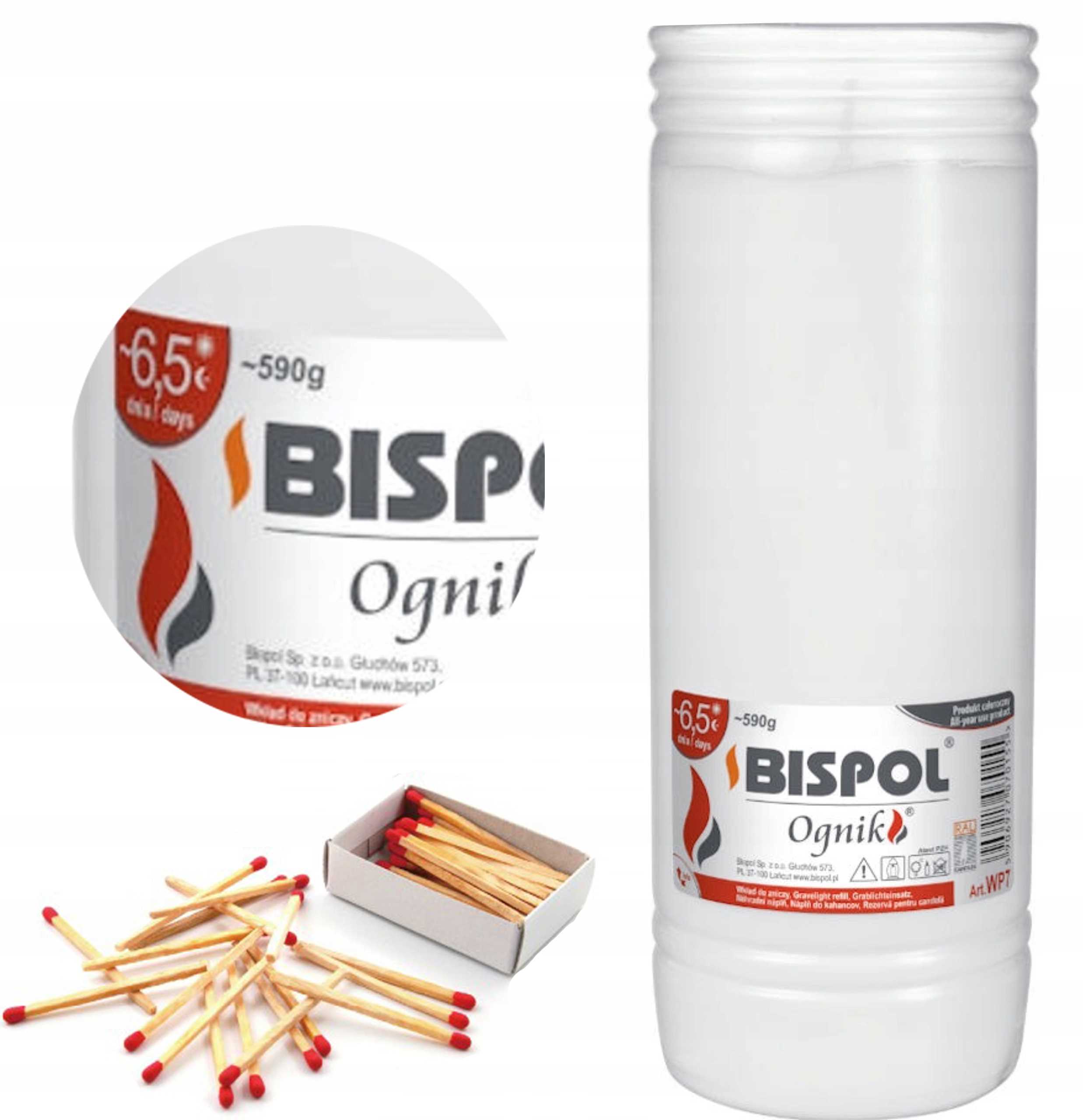 bispol - wkład zalewany ognik wp7 - 12 szt.