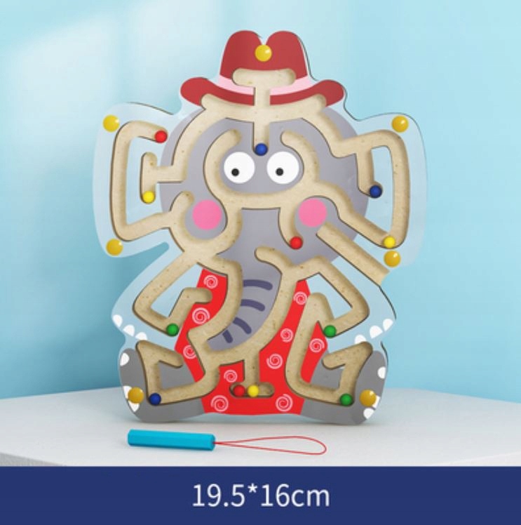 drewniany labirynt słoń jhtoy-312