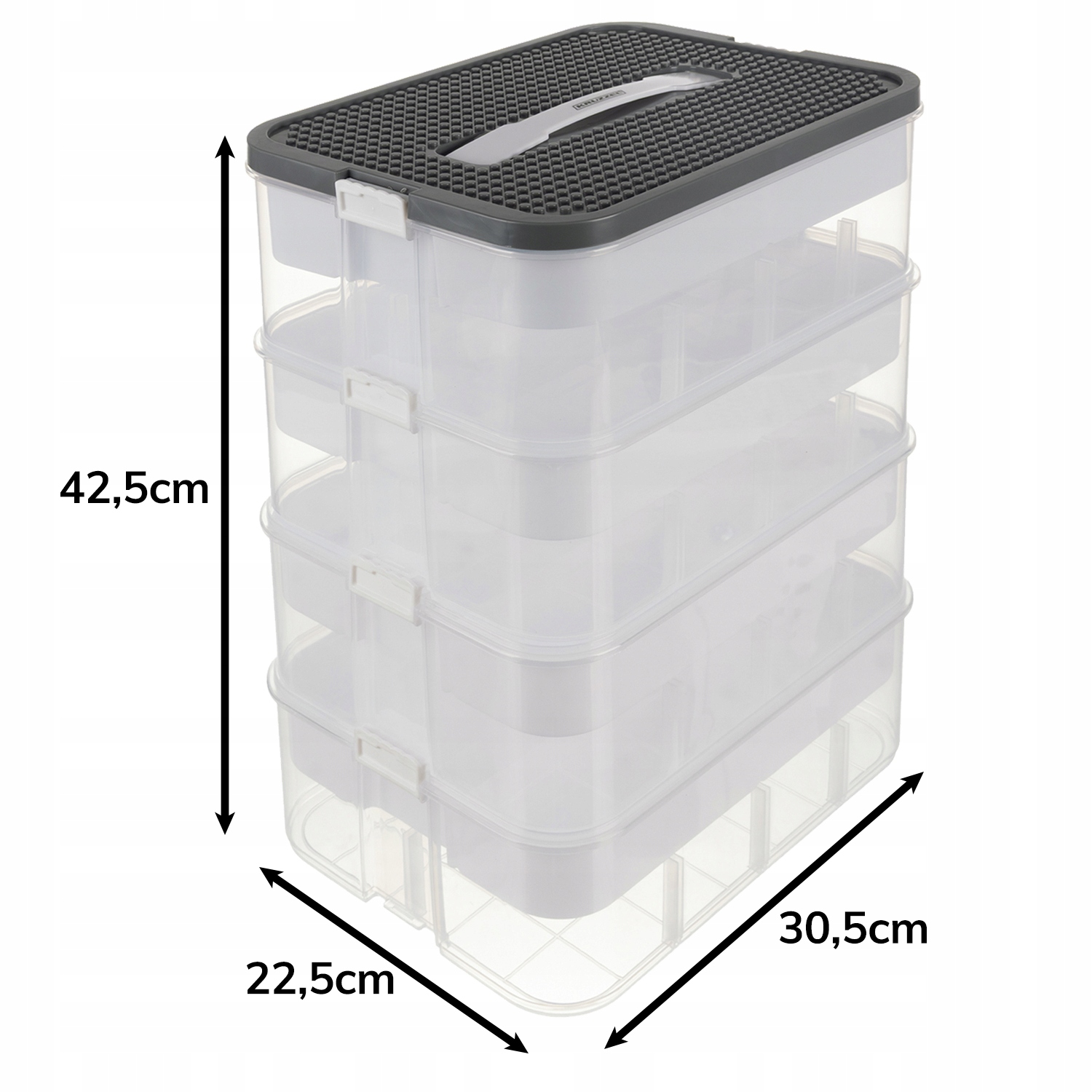 pudełko na klocki- 4 poziomy 29l kruzzel 25758