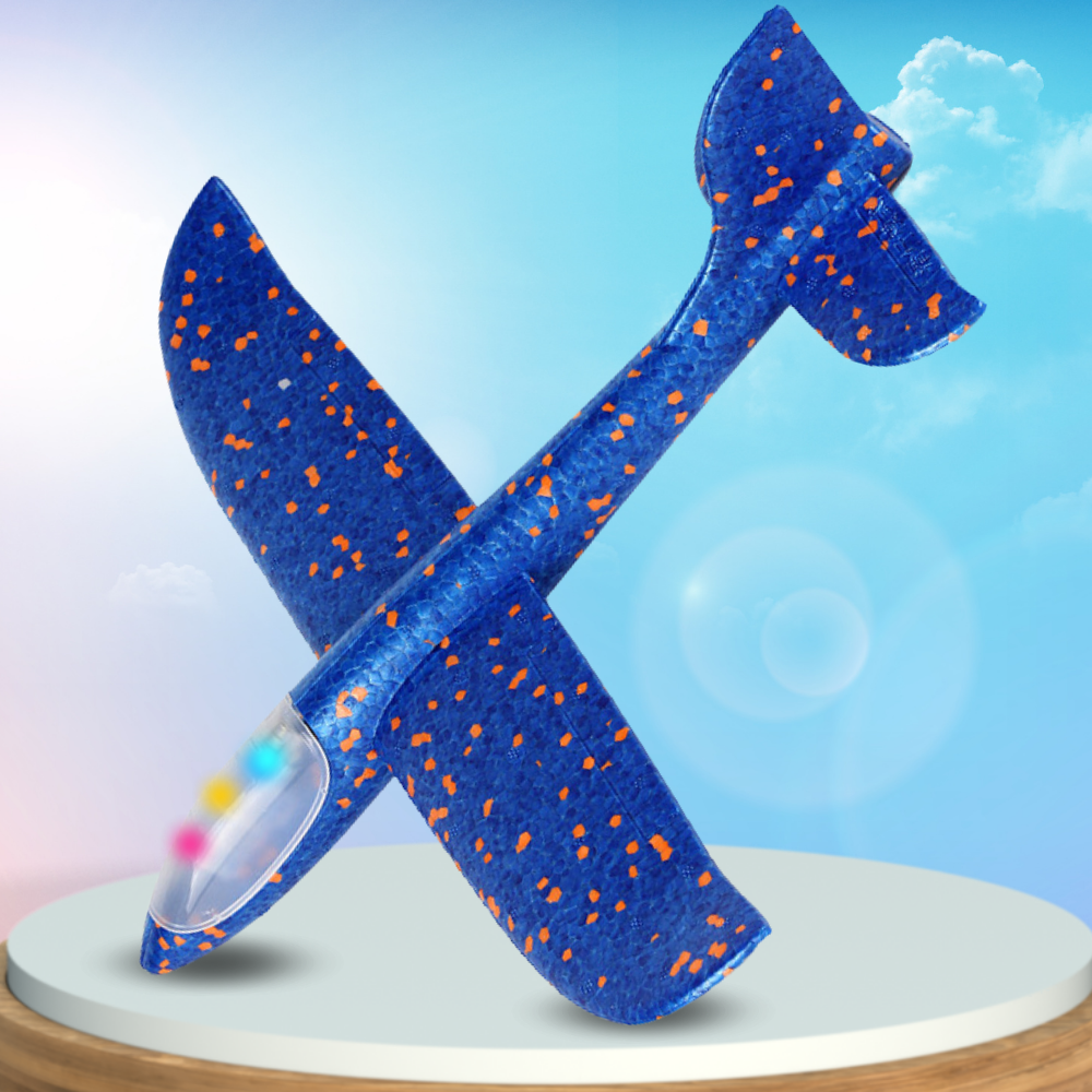 samolot z wyrzutnią szybowiec styropian rzutka zabawka pistolet led