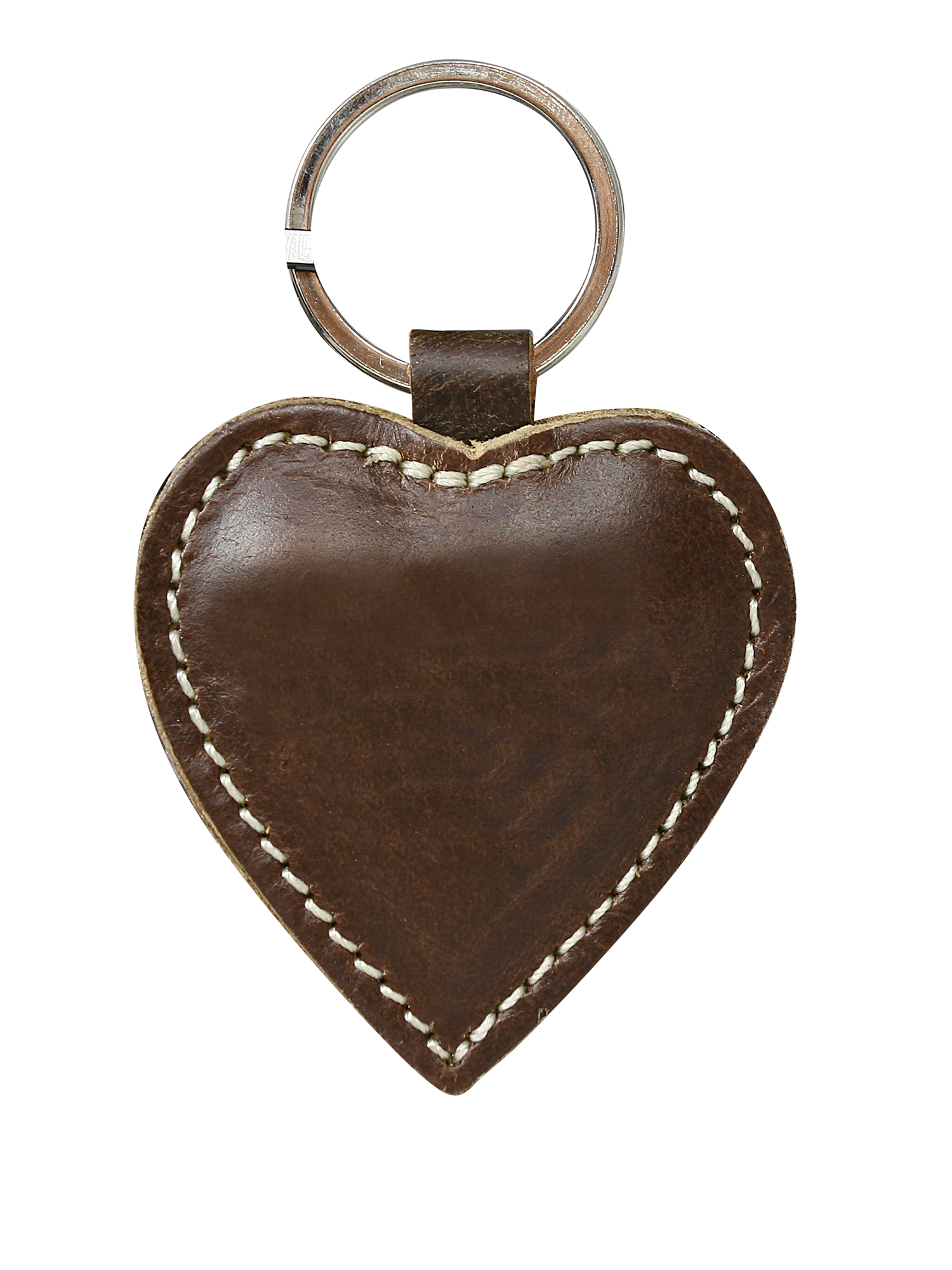 skórzany brelok - serce hg010 brown