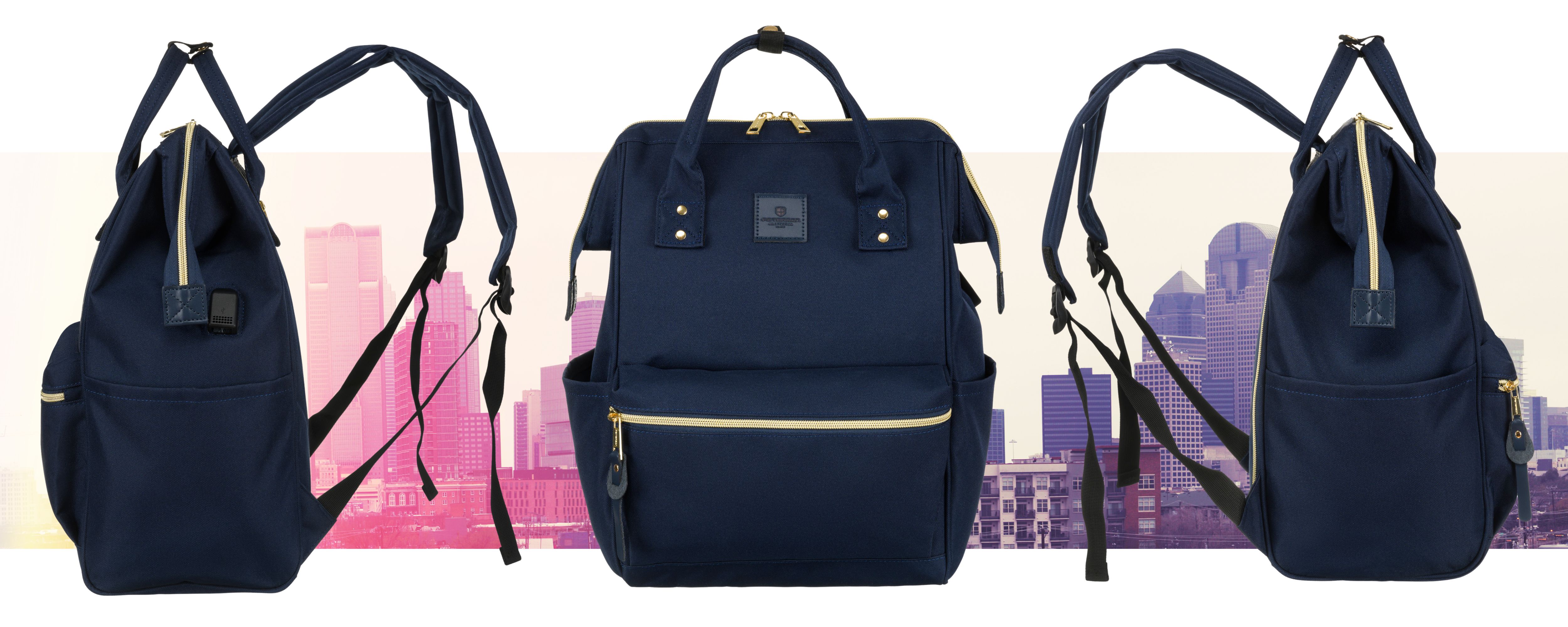 plecak materiałowy ptn alfa-6010 navy