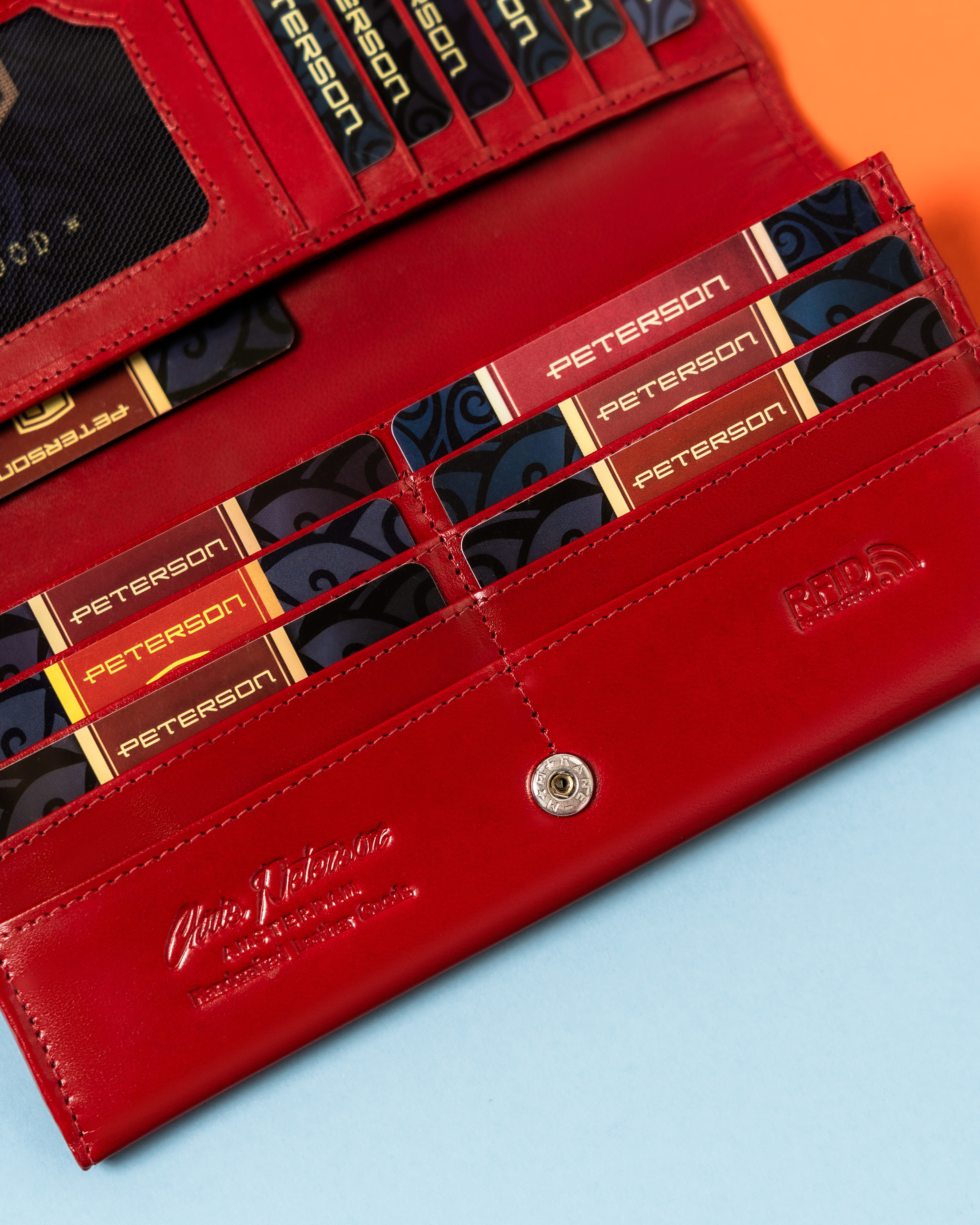 portfel damski skórzany ptn 1680133-ngv-5809 red