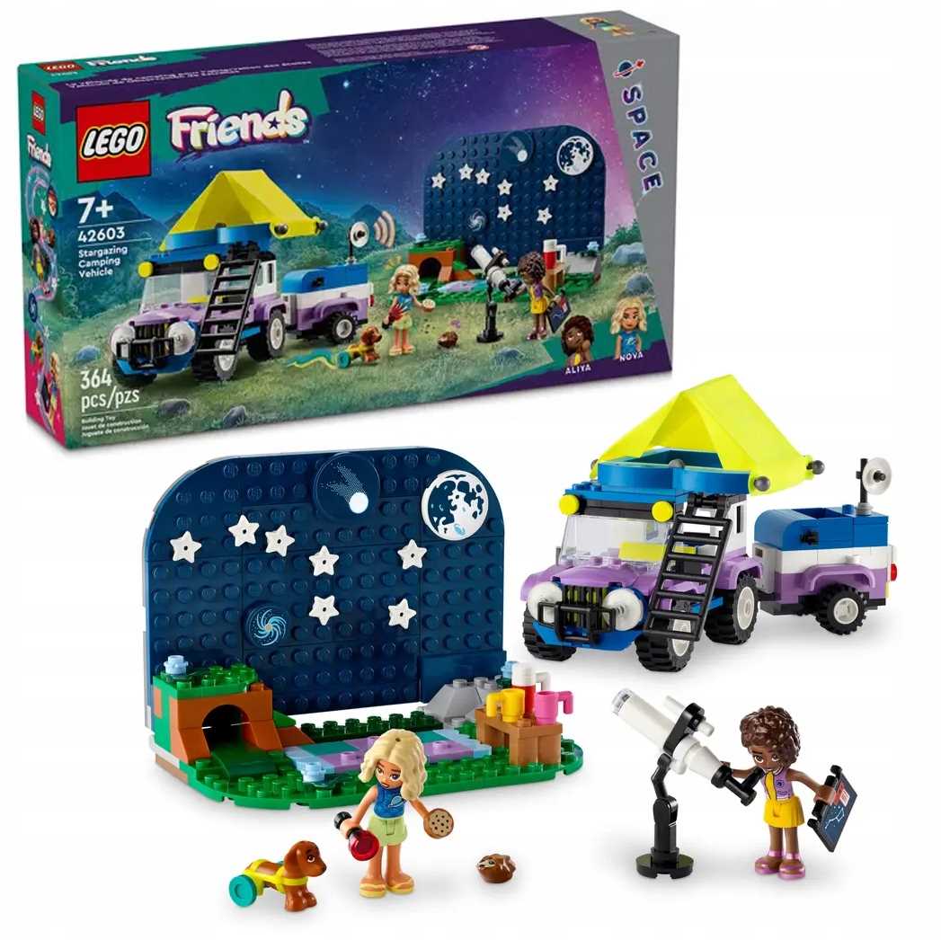 42603 - lego friends - kamper z mobilnym obserwatorium gwiazd