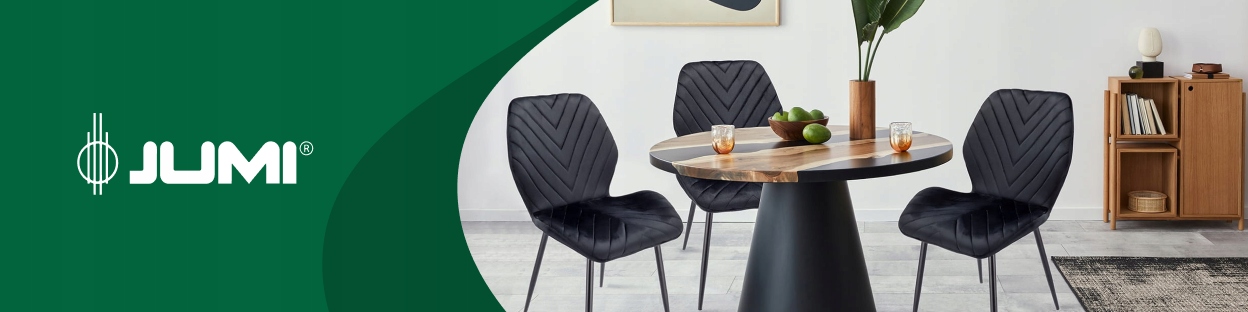 4 x krzesło justin czarne