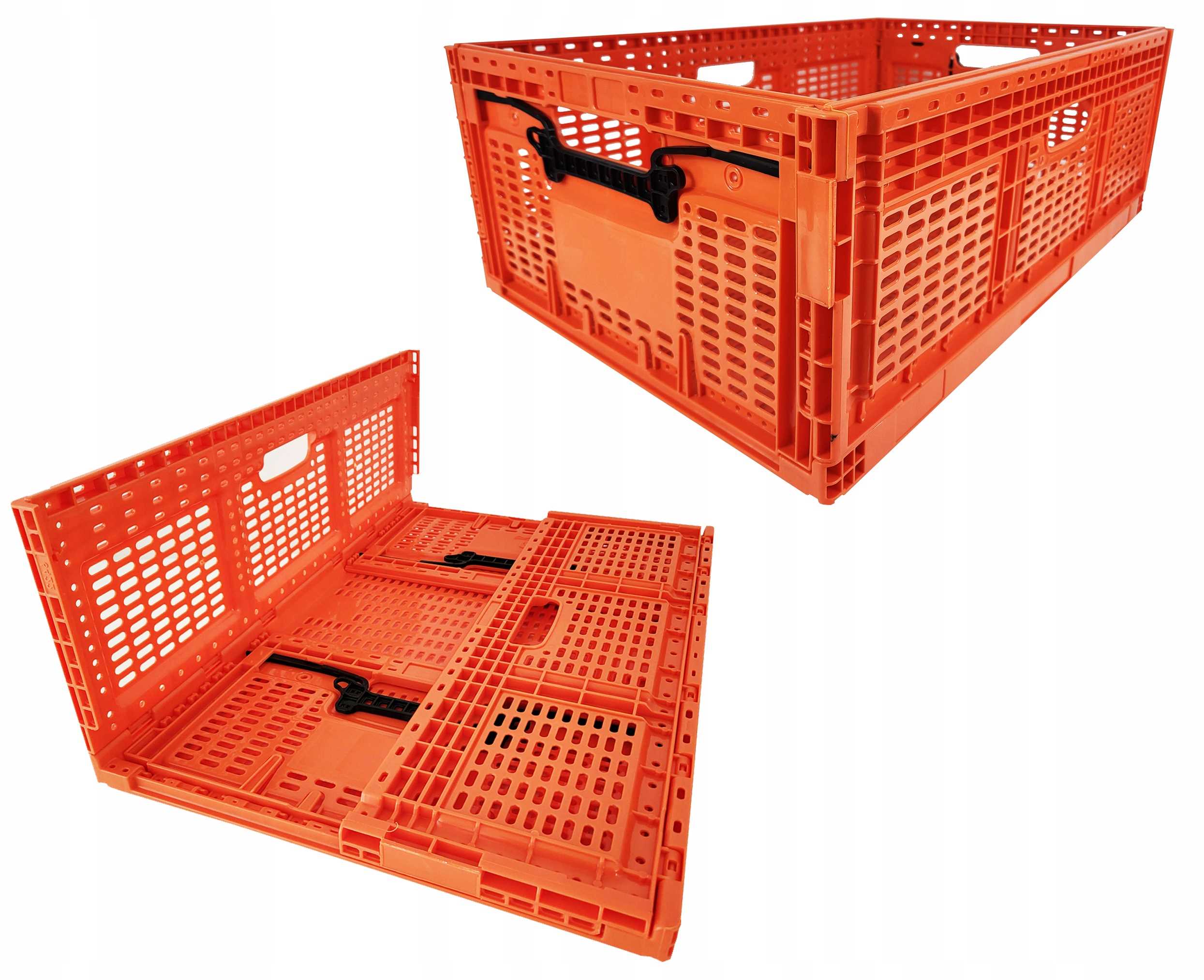 skrzynka składana 600x400x219mm pomarańczowa