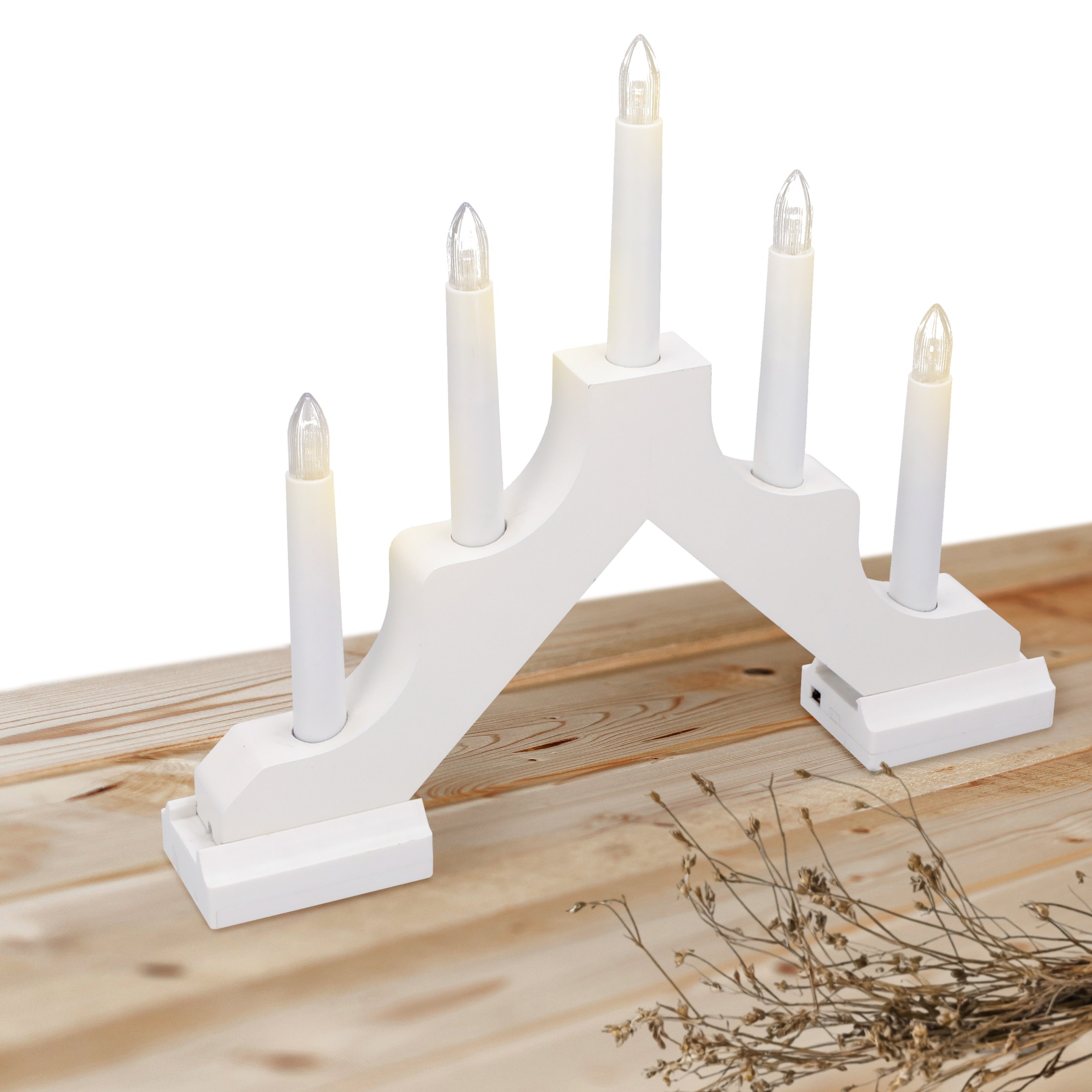 świecznik adwentowy 5 led świąteczny latarenka święta timer baterie jumi