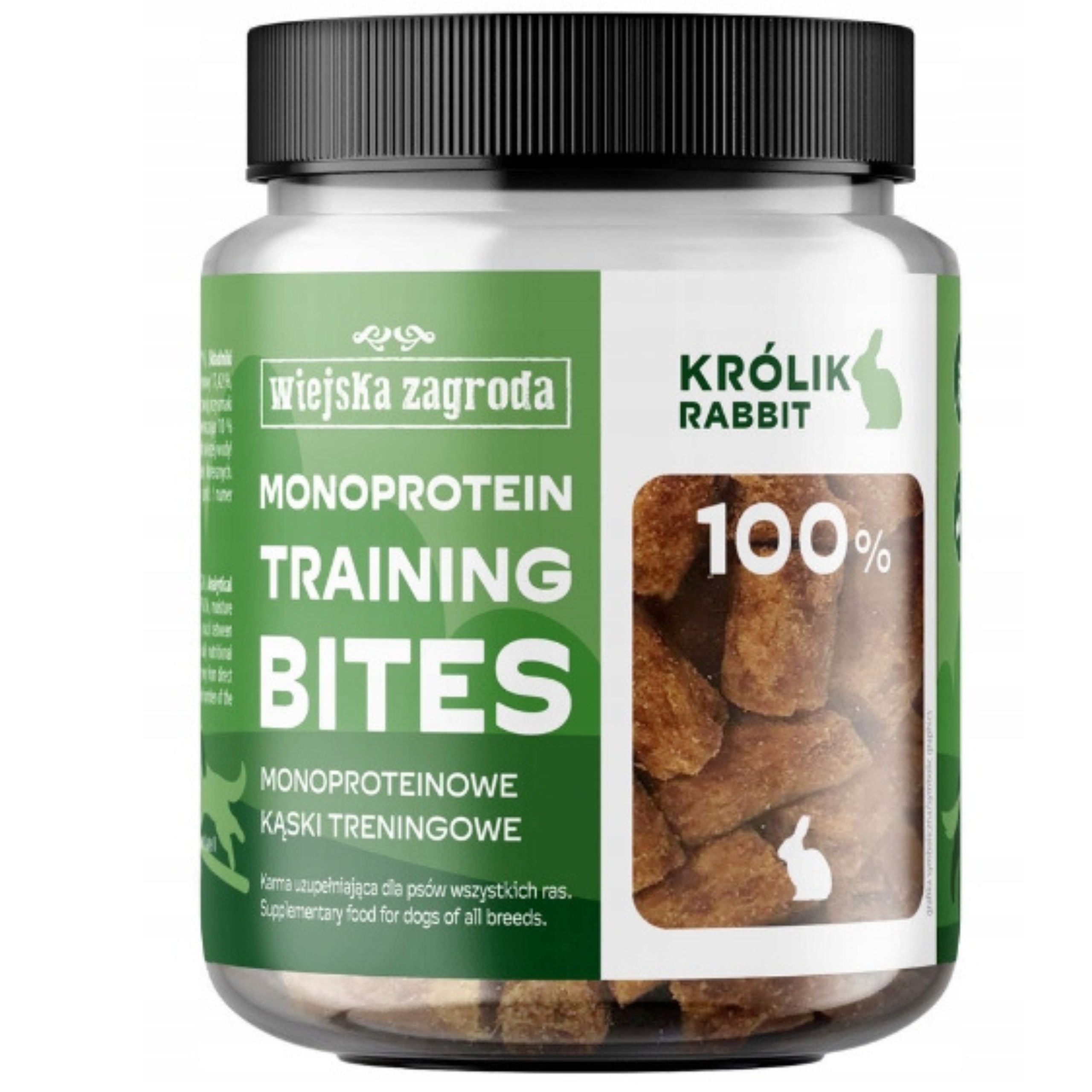 przysmak dla psa królik monoproteinowe treningowe 150g wiejska zagroda
