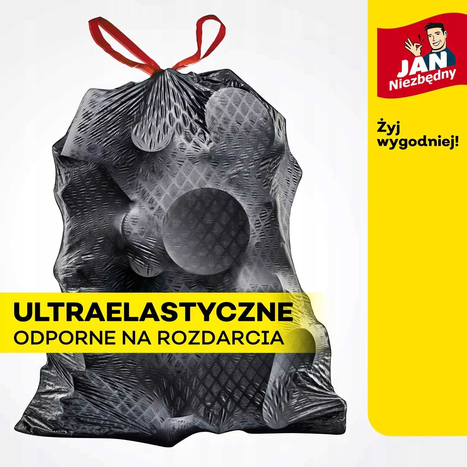 jan niezbędny worki ld magnum flex taśma 120l 8szt. - 1 op.