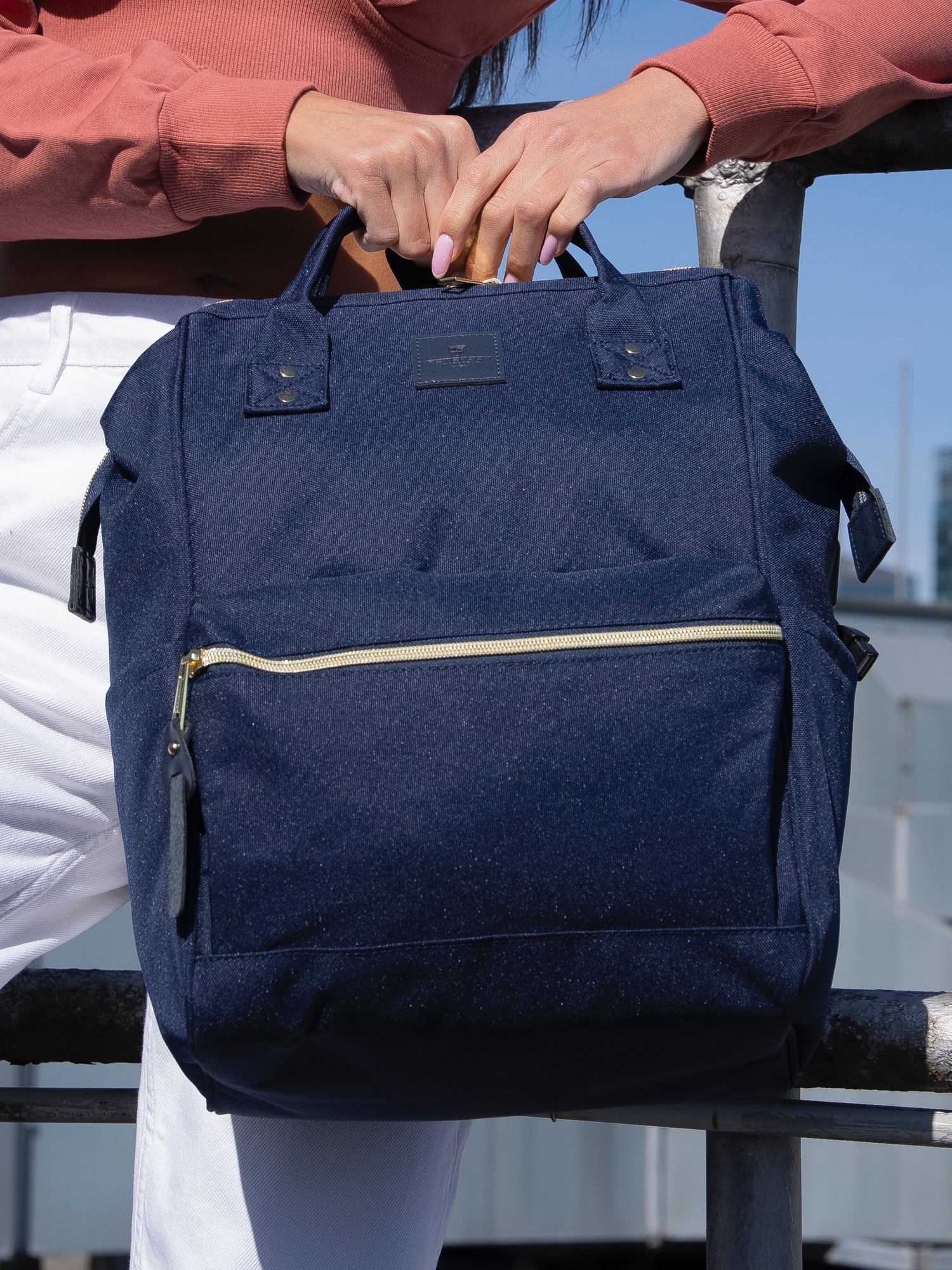 plecak materiałowy ptn alfa-6010 navy